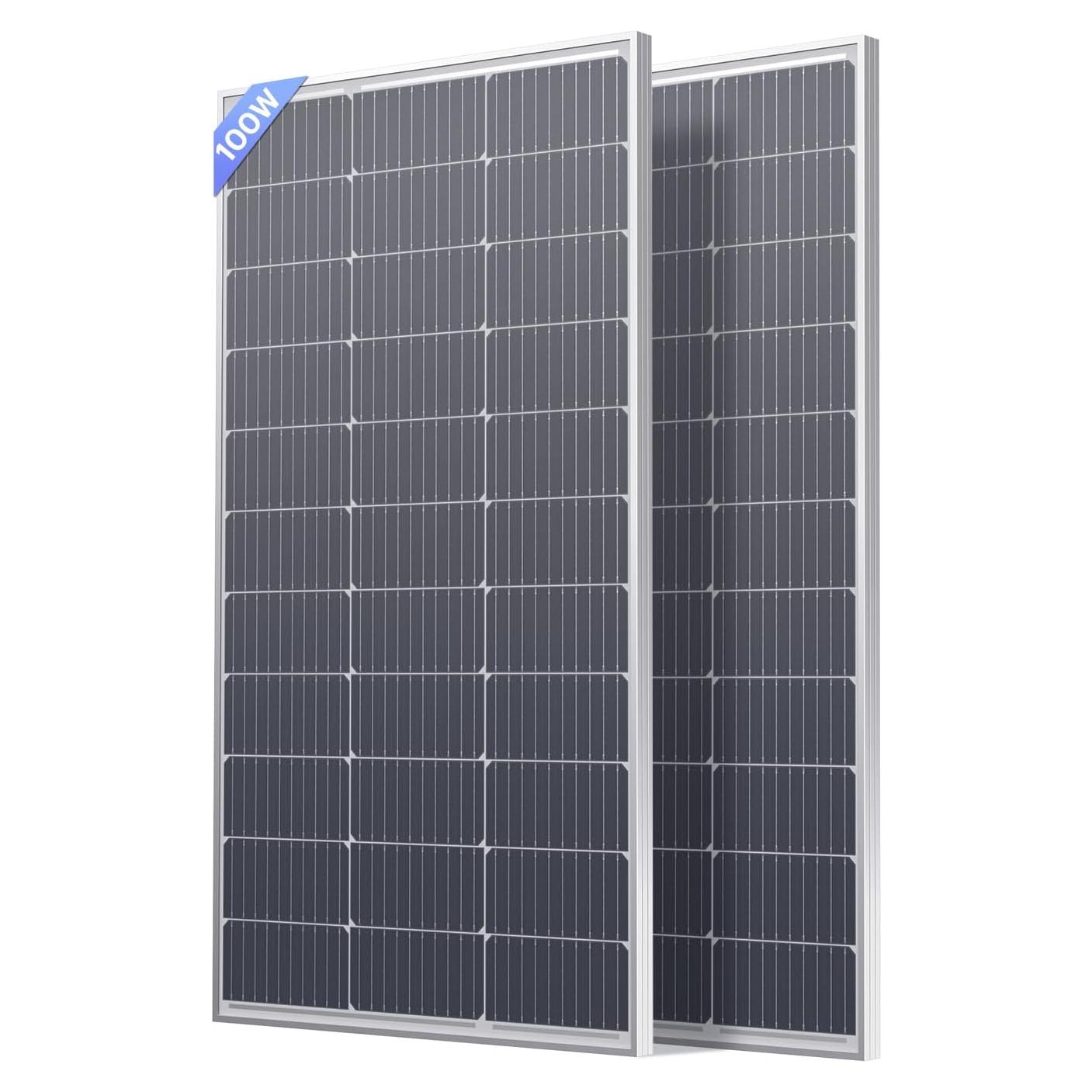 Panel Solar Monocristalino Callsun 200W 12V - 2 Pcs 100W