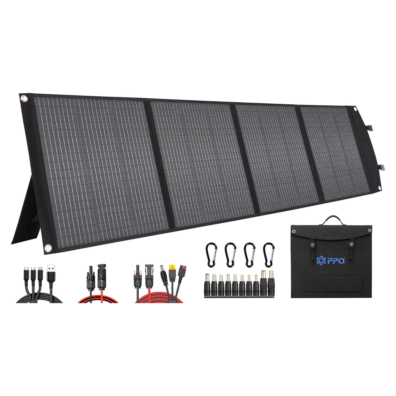 Panel Solar Portátil PPQ 200W 18V/12A Plegable IP67
