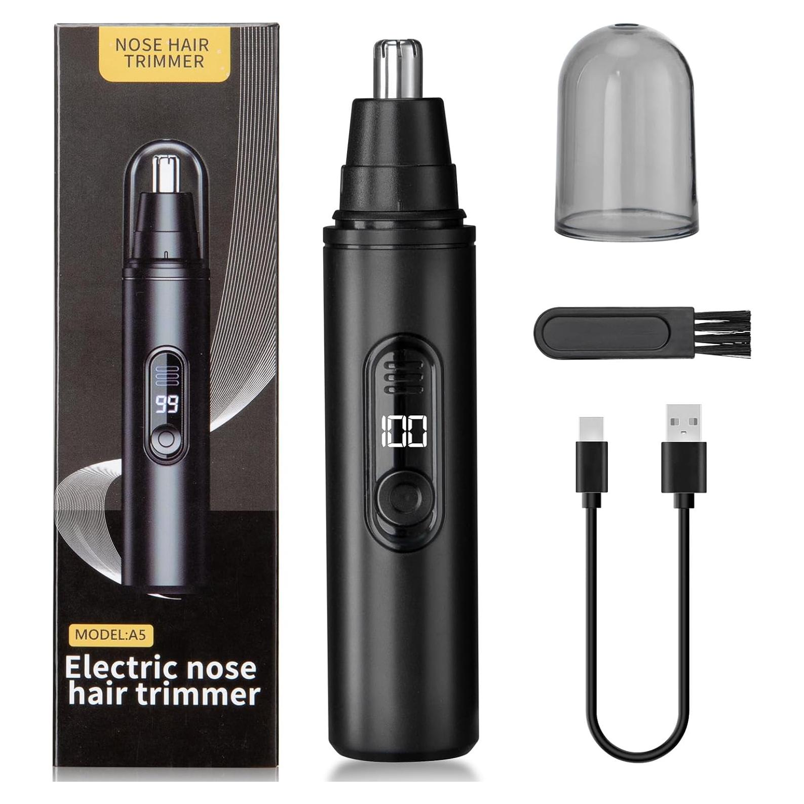 Recortador de Vello Nasal Eléctrico SUERBEATY Negro, Impermeable