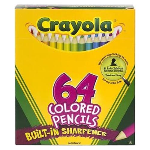 Lápices de Colores Crayola 64 Multicolor Caja 0.87 kg