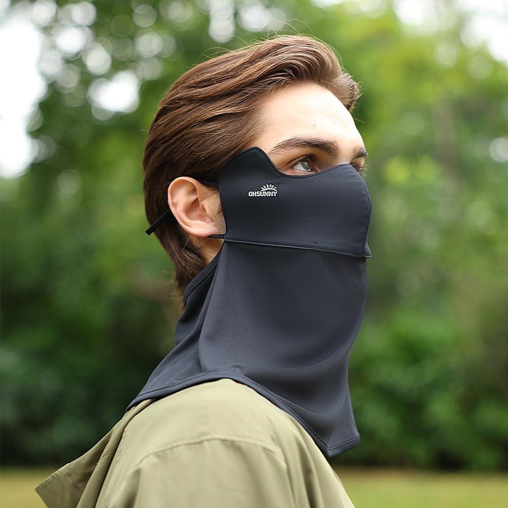 Mascarilla de Protección Solar UPF 50+ para Mujeres - Balaclava Negra