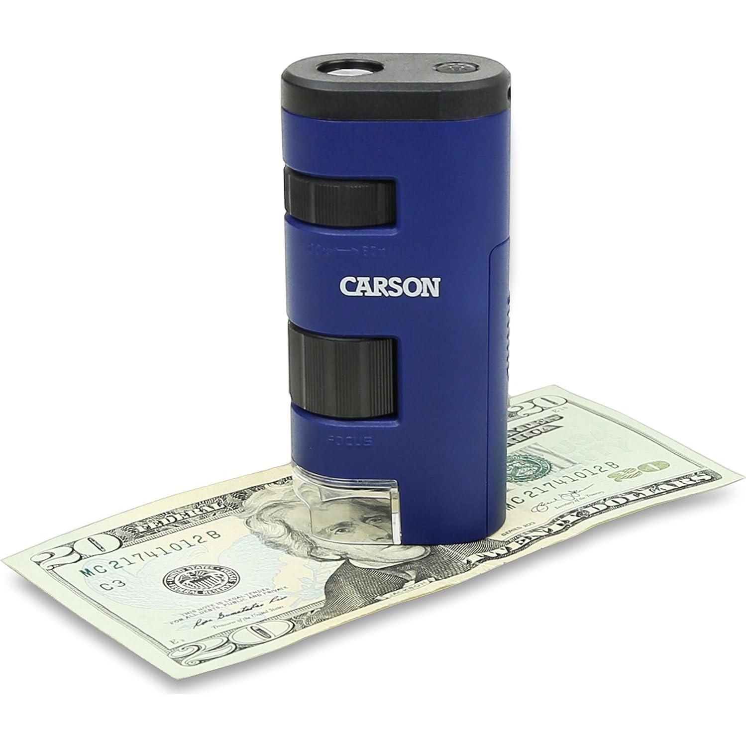 Microscopio de bolsillo Carson Pocket Micro 20x-60x LED MM-450