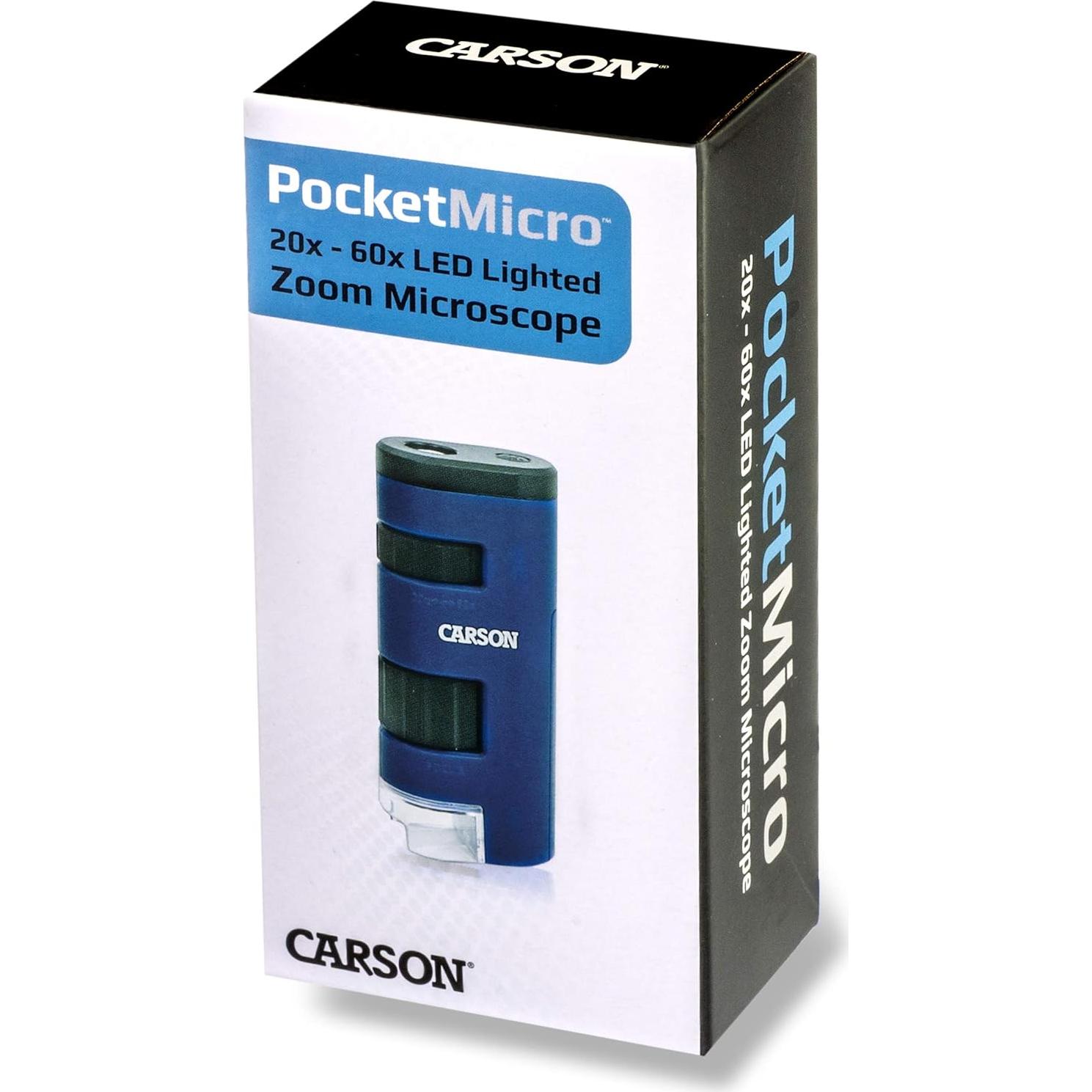 Microscopio de bolsillo Carson Pocket Micro 20x-60x LED MM-450