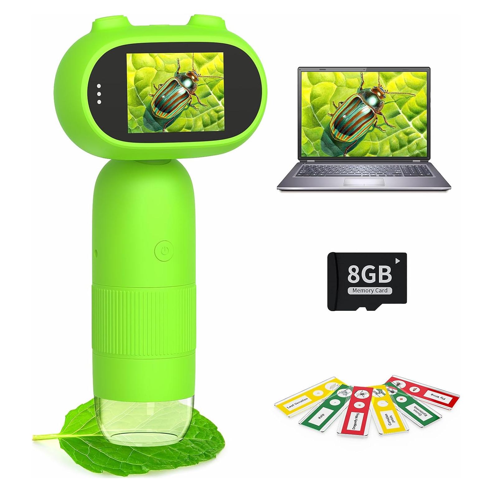 Microscopio Digital de Mano Hayve 16MP 1000X con Pantalla 2"