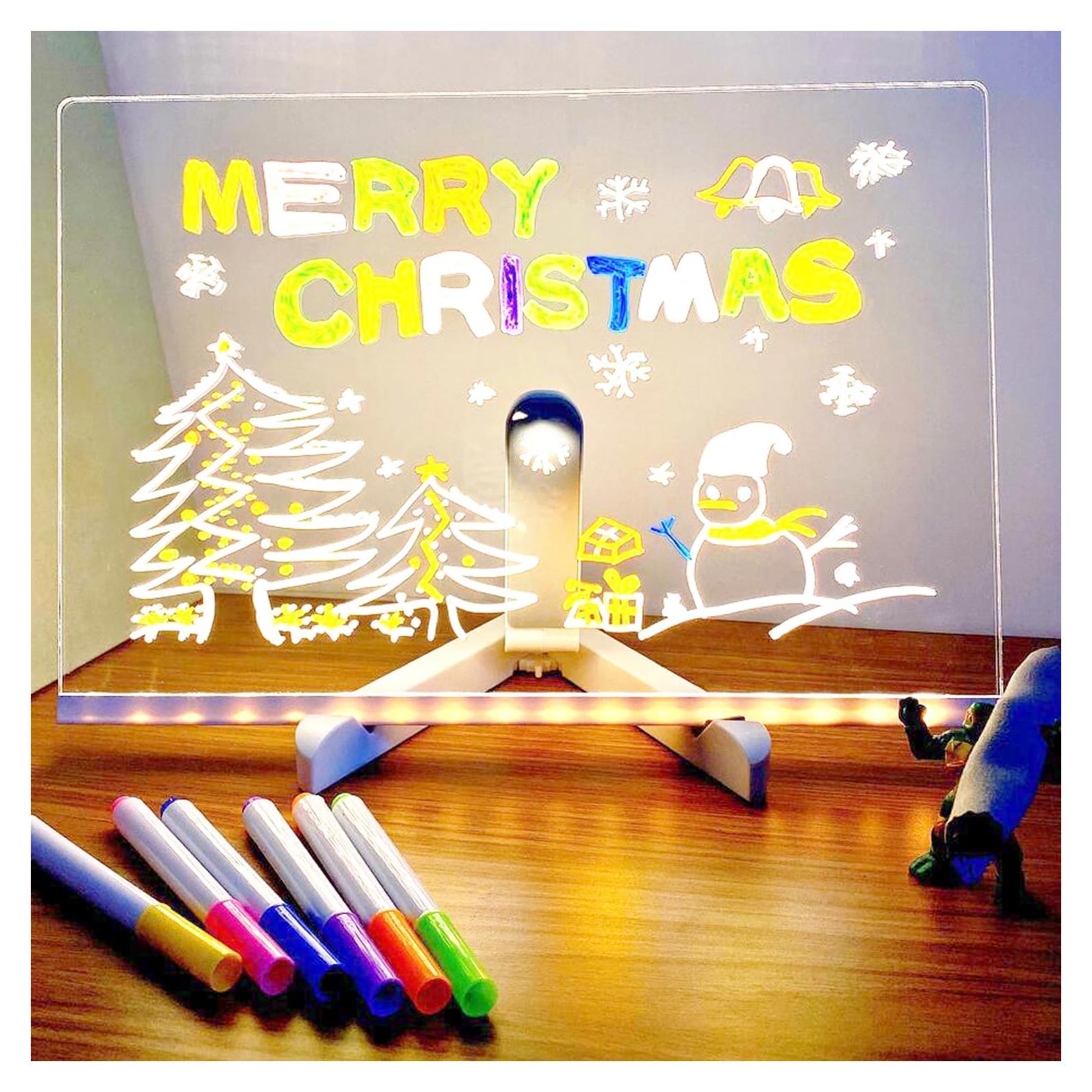 Tablero de Borrado en Seco LED Acrílico Genérico 40.6x30.5 cm