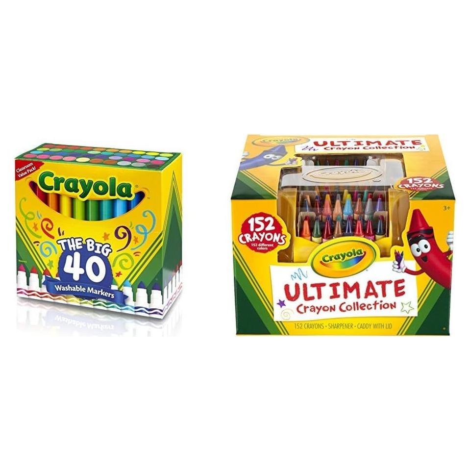 Marcadores Crayola Ultra-Clean Lavables 40 Colores