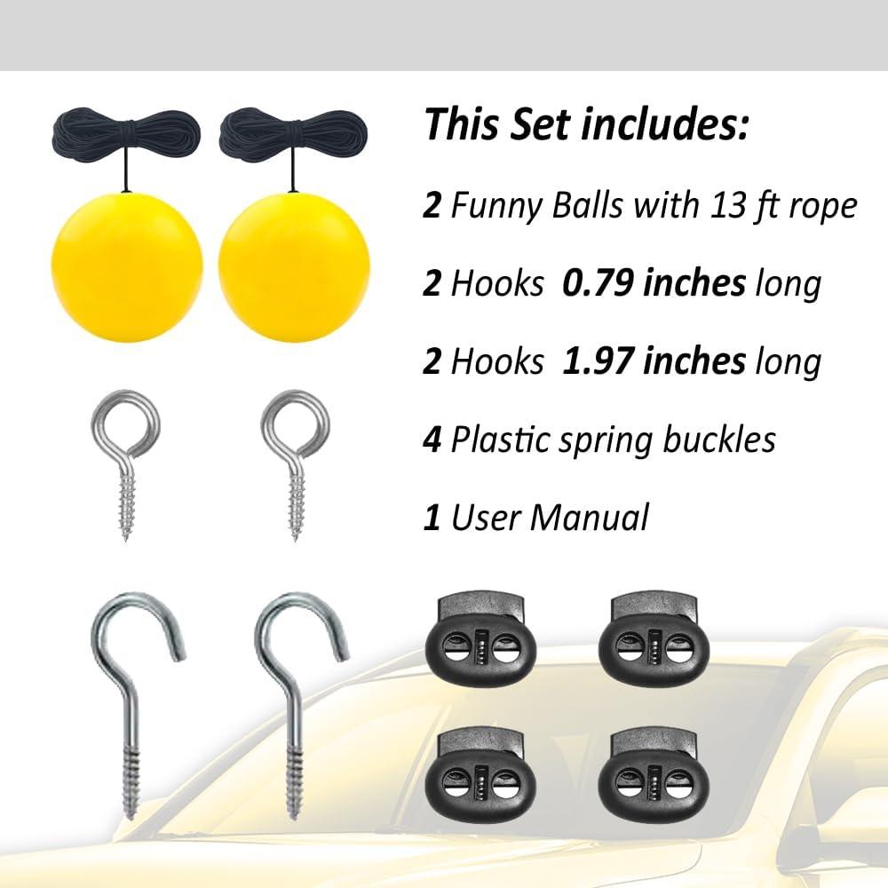 Juego de 2 Bolas de Parada para Estacionamiento en Garaje - Genérico