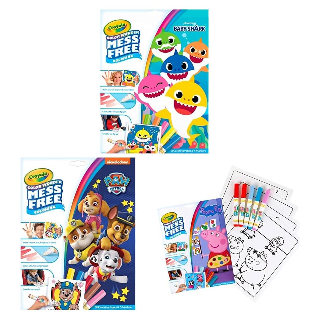 Conjunto Crayola Color Wonder 61 Páginas y Marcadores