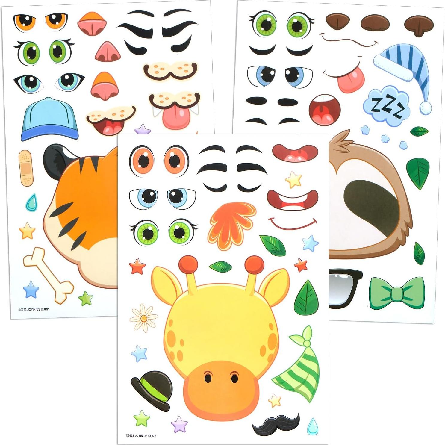 Stickers de Animales de Safari JOYIN 36 Piezas 22,86x15,24 cm