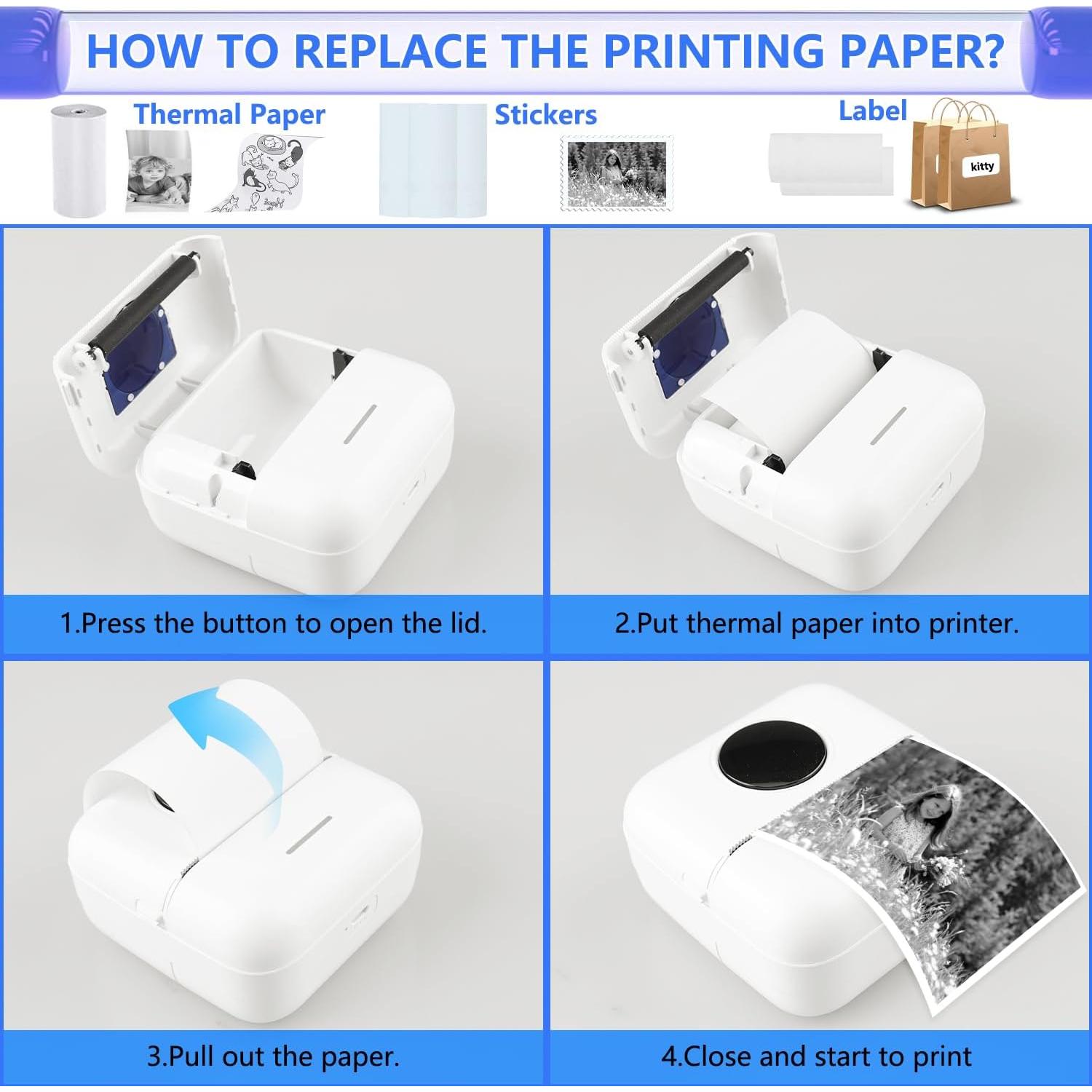 Impresora Mini Portátil Elección Elegante EC - Térmica Bluetooth