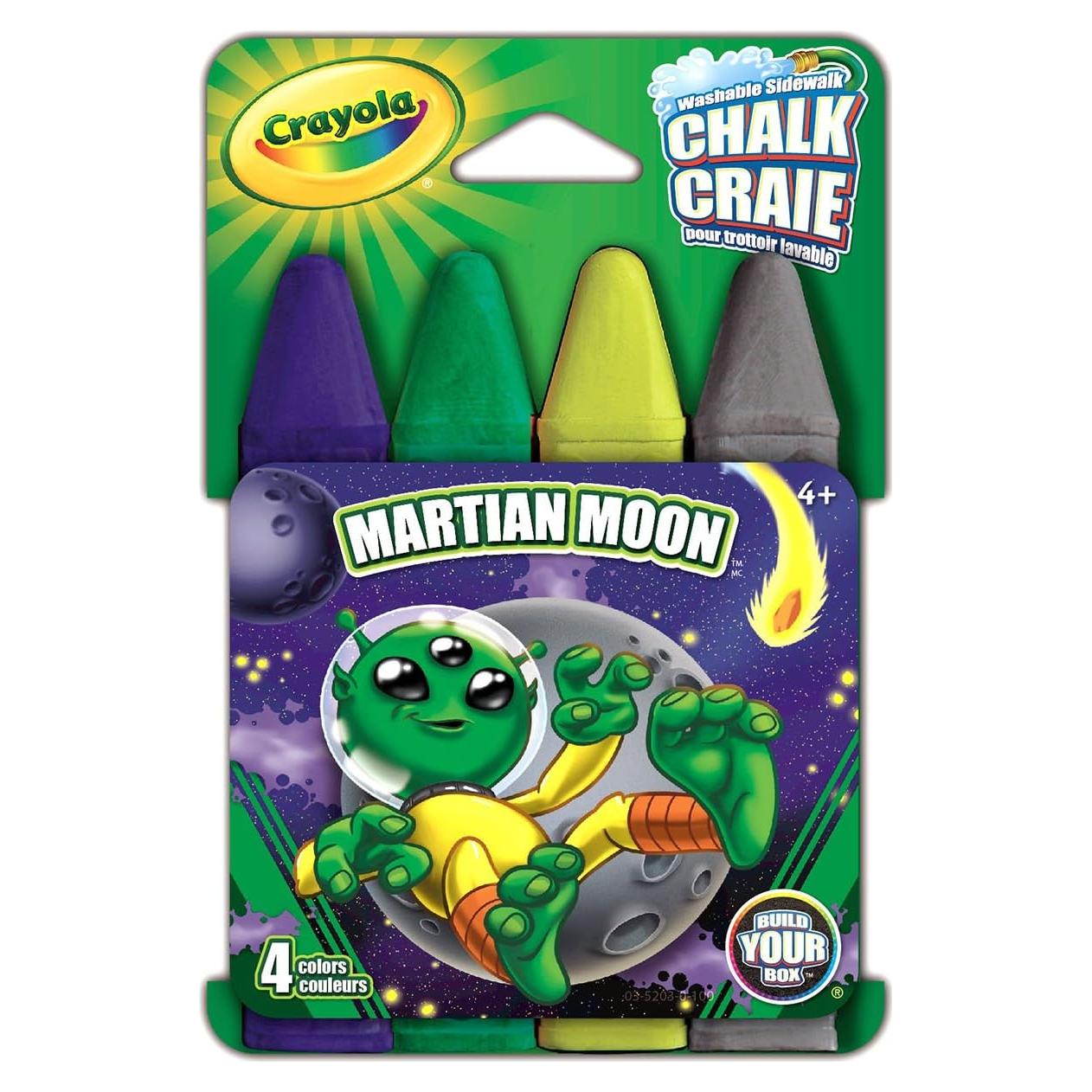 Tiza para Aceras Crayola Construye Tu Caja Poder Floral 4 Unidades