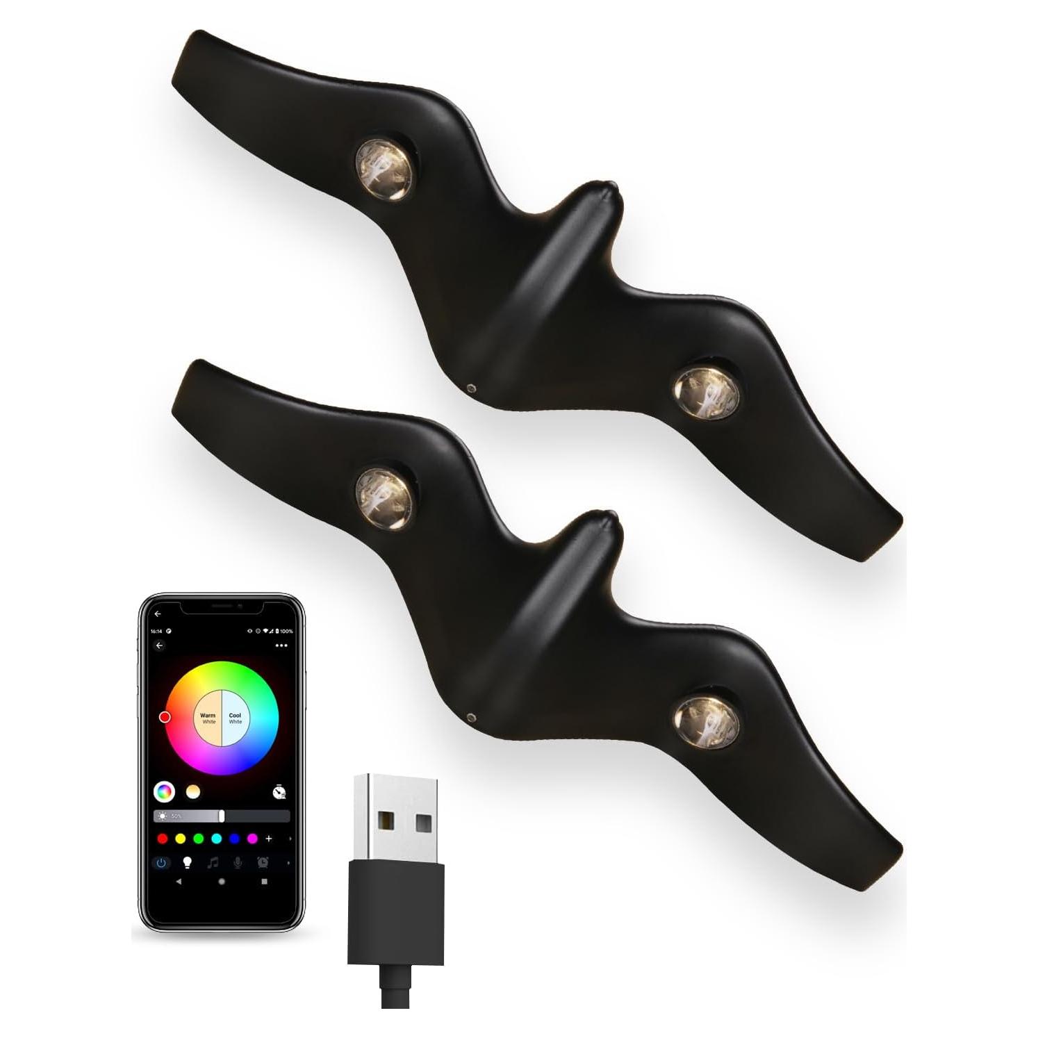 Luz de Pared LED RGB ZYSHEN - Control APP y Voz, USB