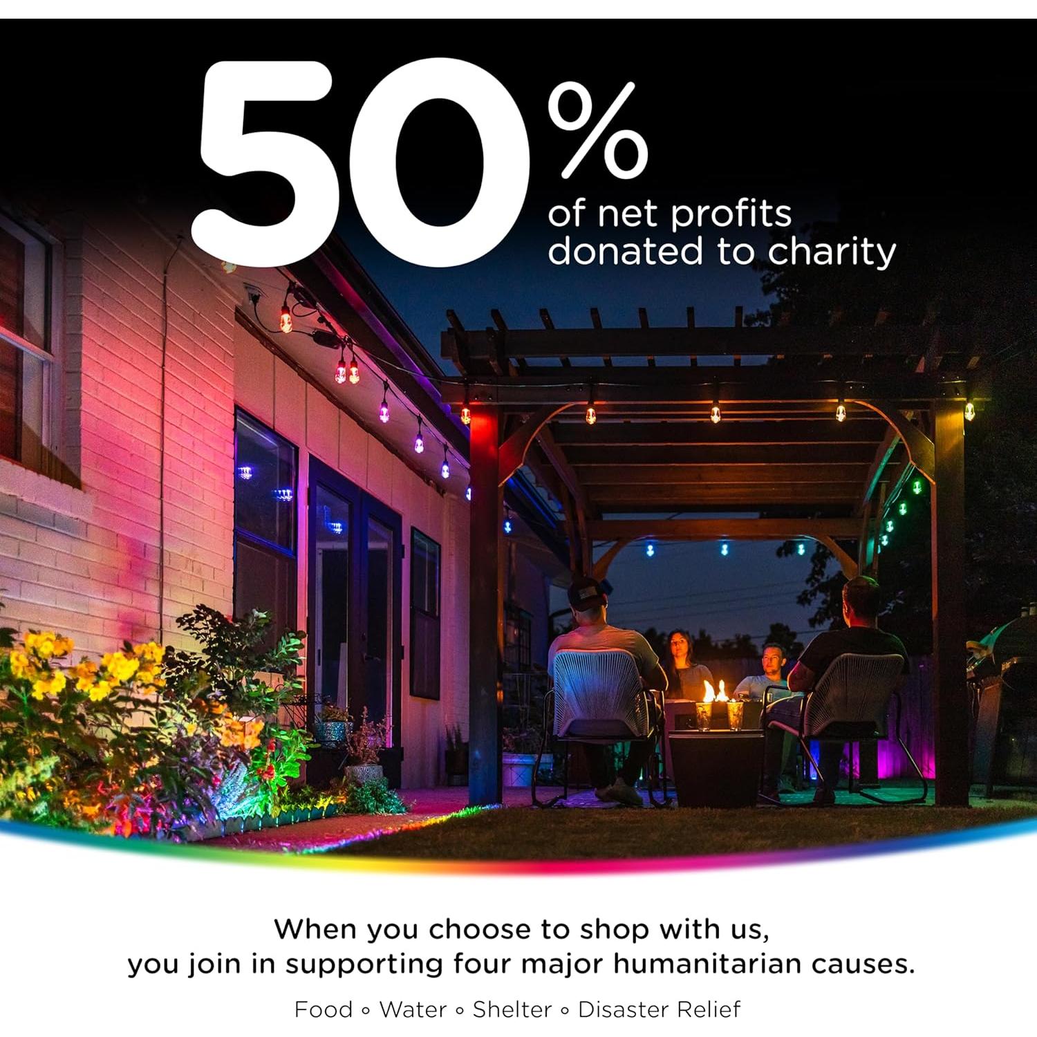 Luces de Cadena Inteligentes Enbrighten 14.63m RGB Wi-Fi