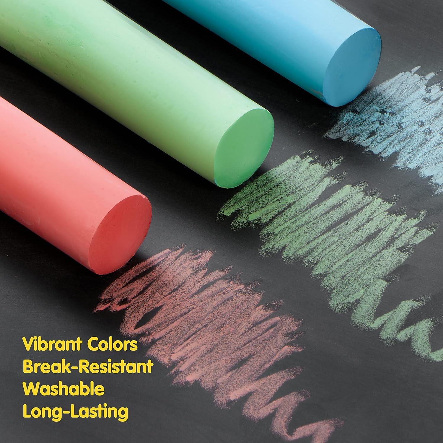 Juego de Tiza Jumbo JOYIN 108 Piezas Lavable No Tóxica