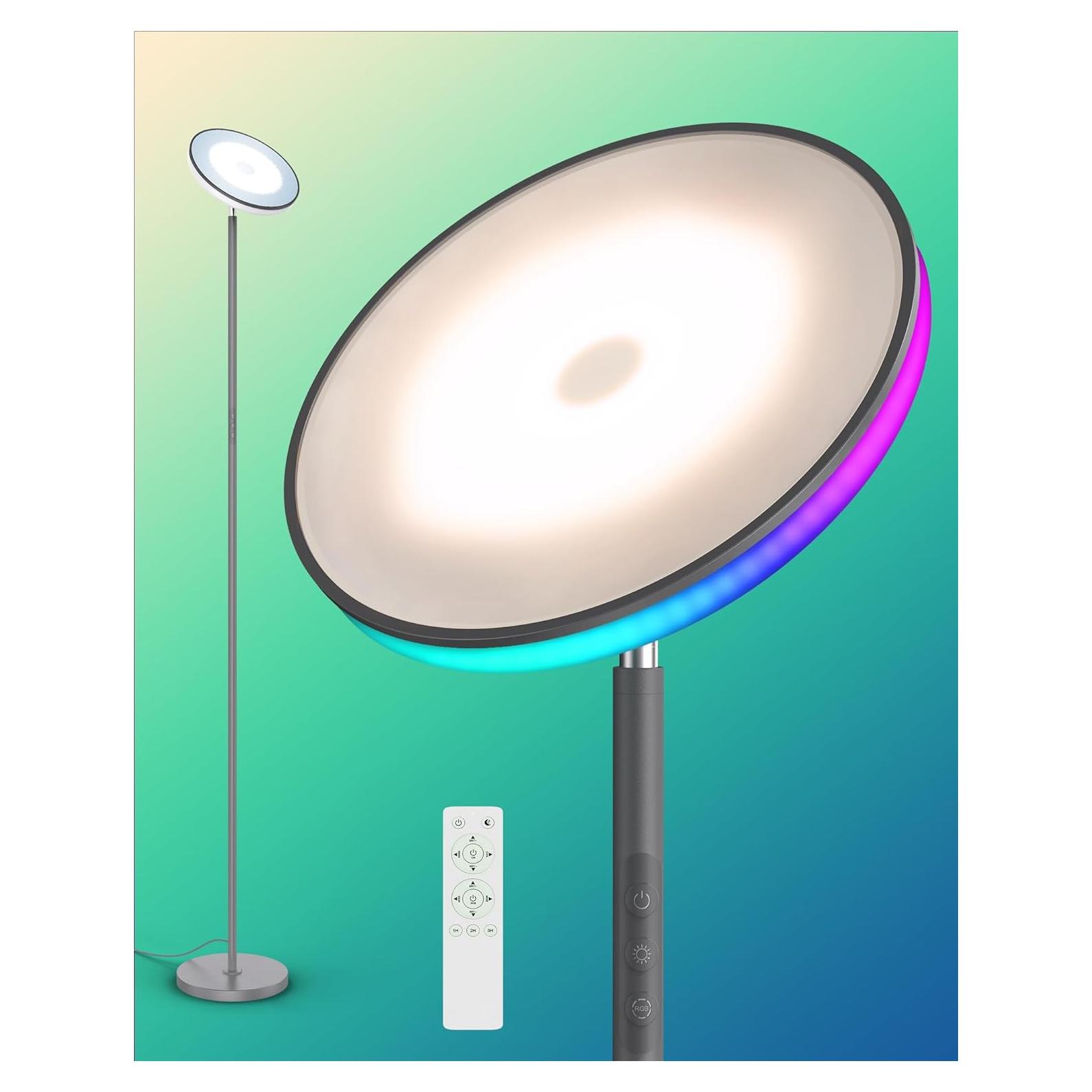 Lámpara de Pie LED ALEXPEX 42W RGB Control Remoto 3700LM