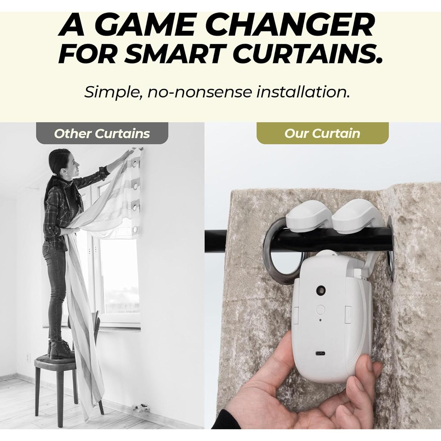 Motor Cortinas Inteligentes B BENEHORTI 20.32x15.24cm WiFi 2PK