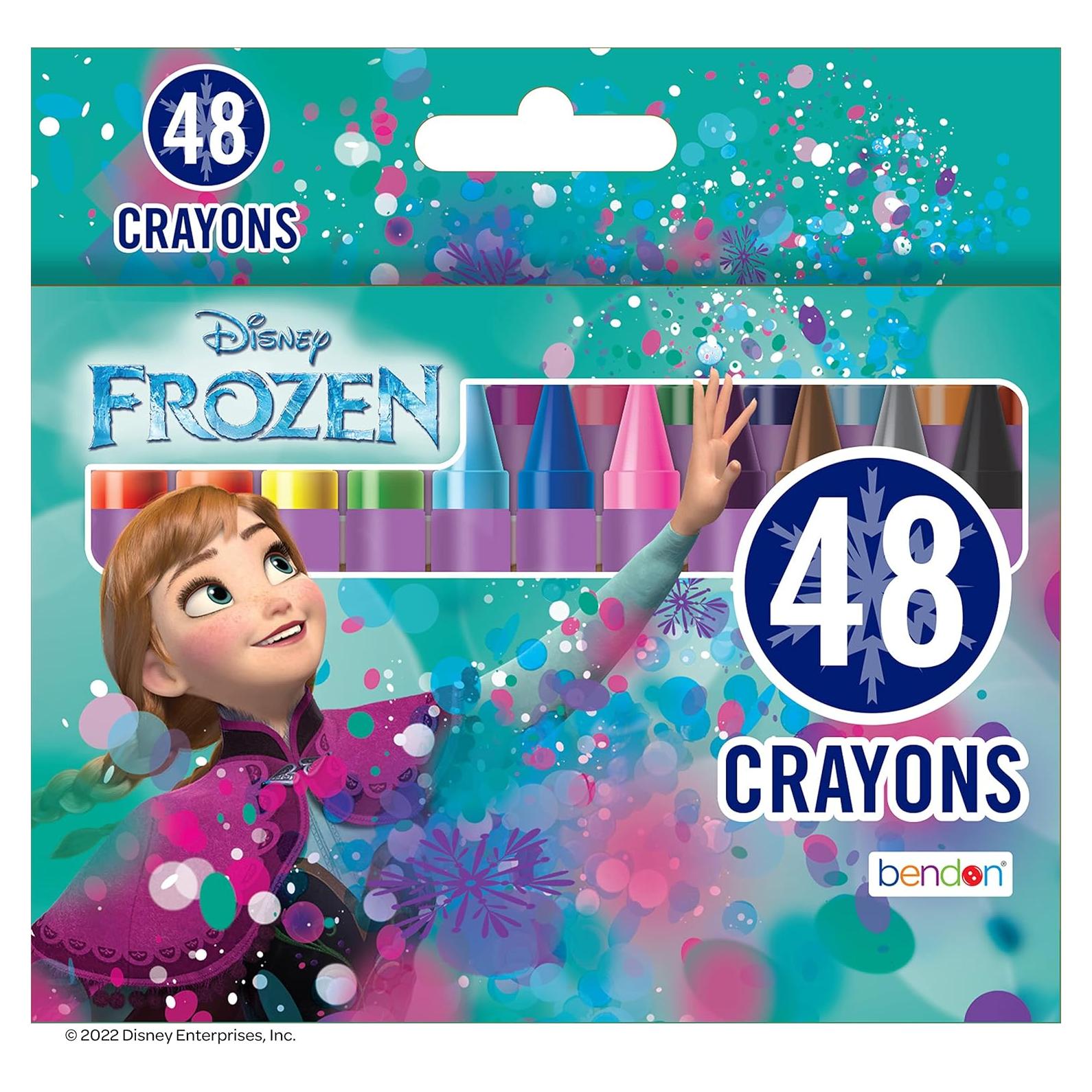 Crayones Disney Frozen 48 Piezas Bendon para Colorear