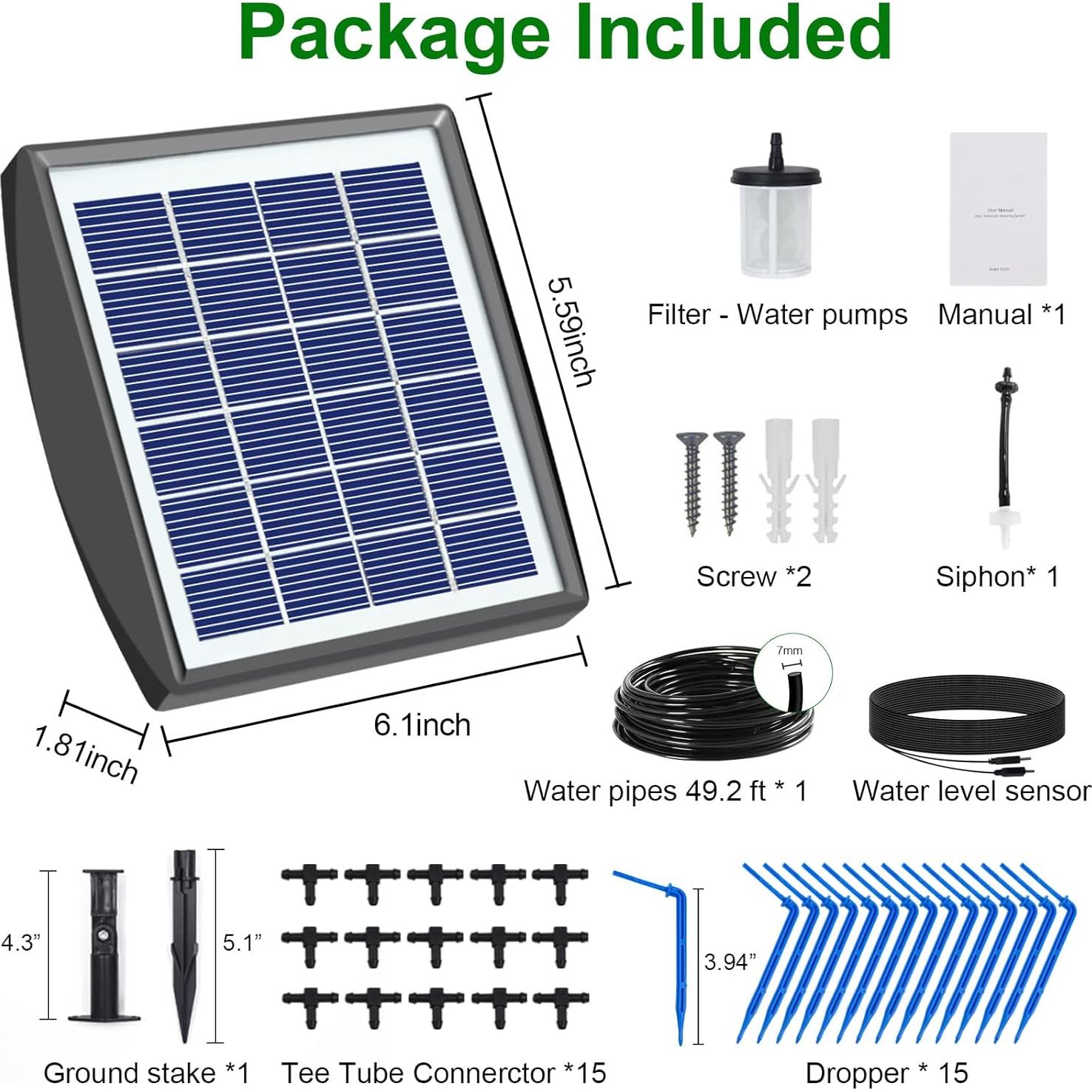 Sistema de Riego Solar Automático RISINGUP 15 Plantas 127 cm