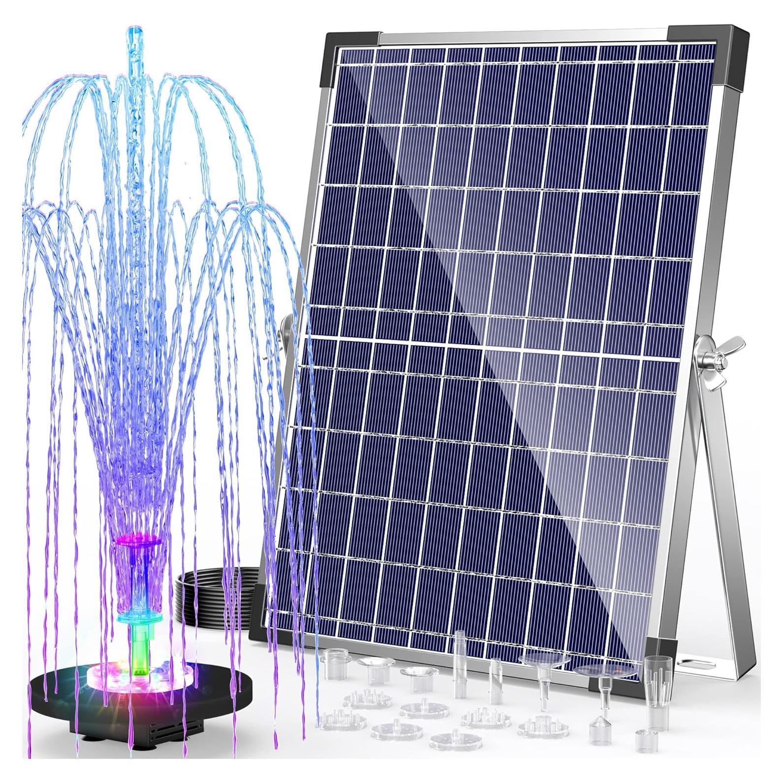 Bomba de Fuente Solar Antfraer 15W con Batería 4400mAh