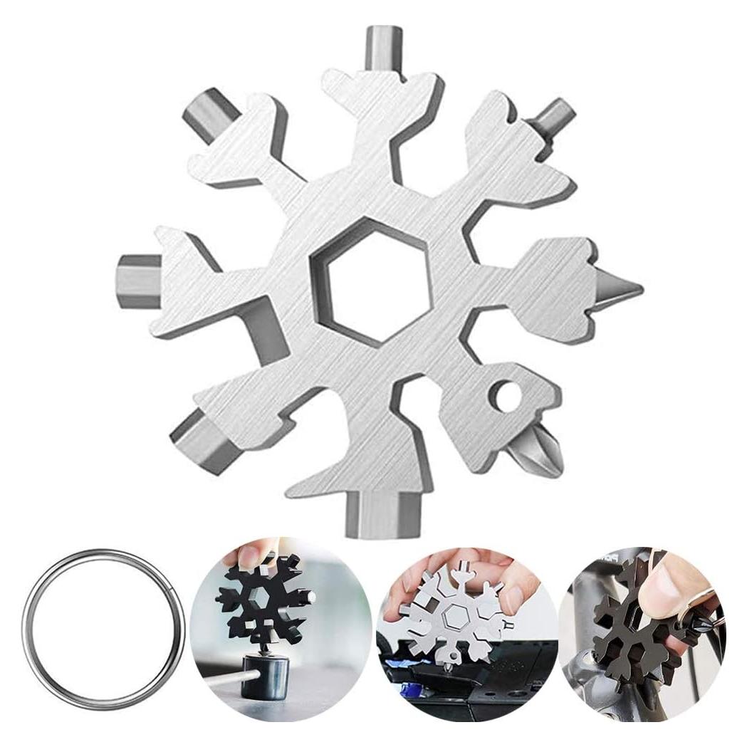 Herramienta Multifuncional KINHON 18 en 1 Acero Inoxidable Plata