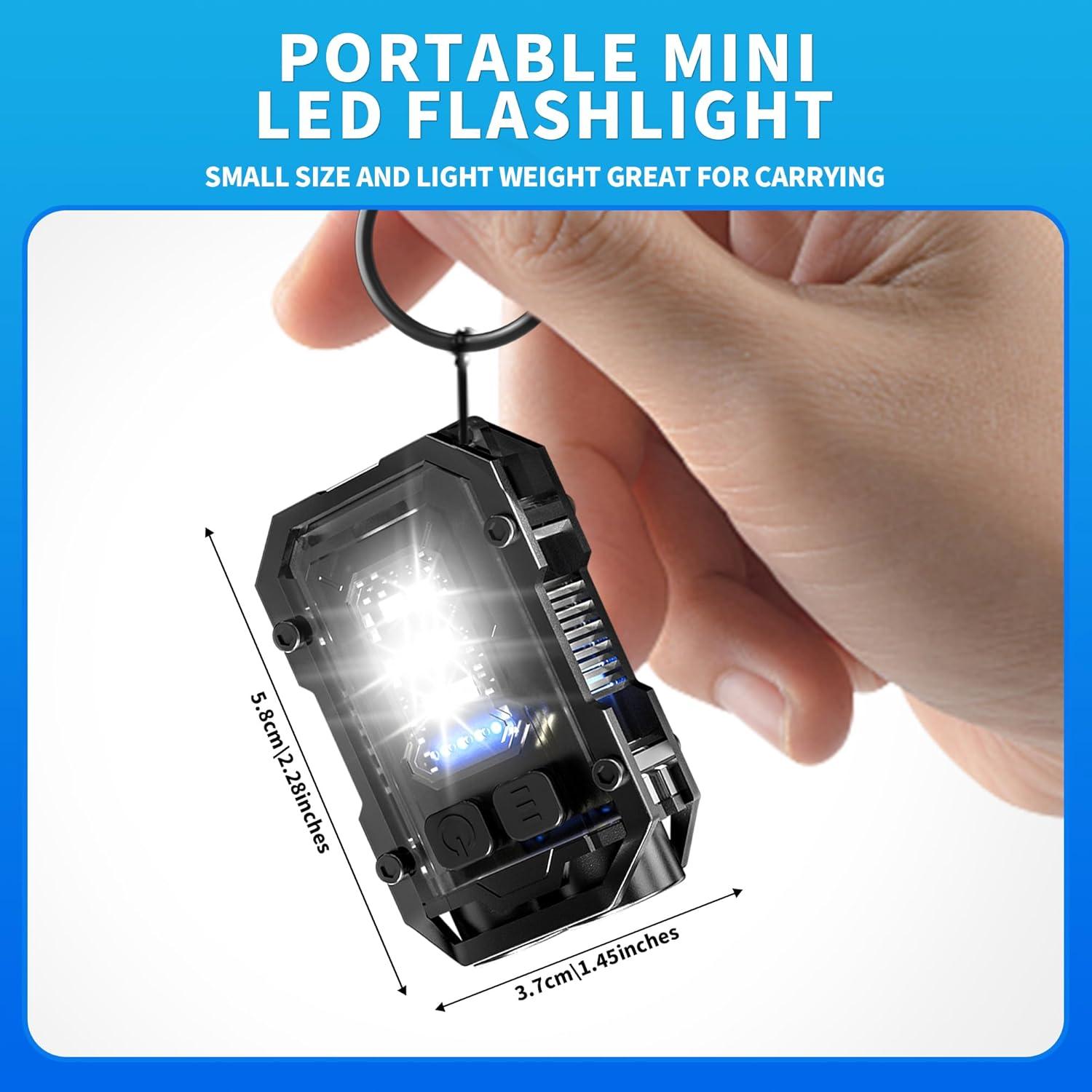 Mini Linterna LED PINSAI Recargable USB-C Magnética 5.79cm