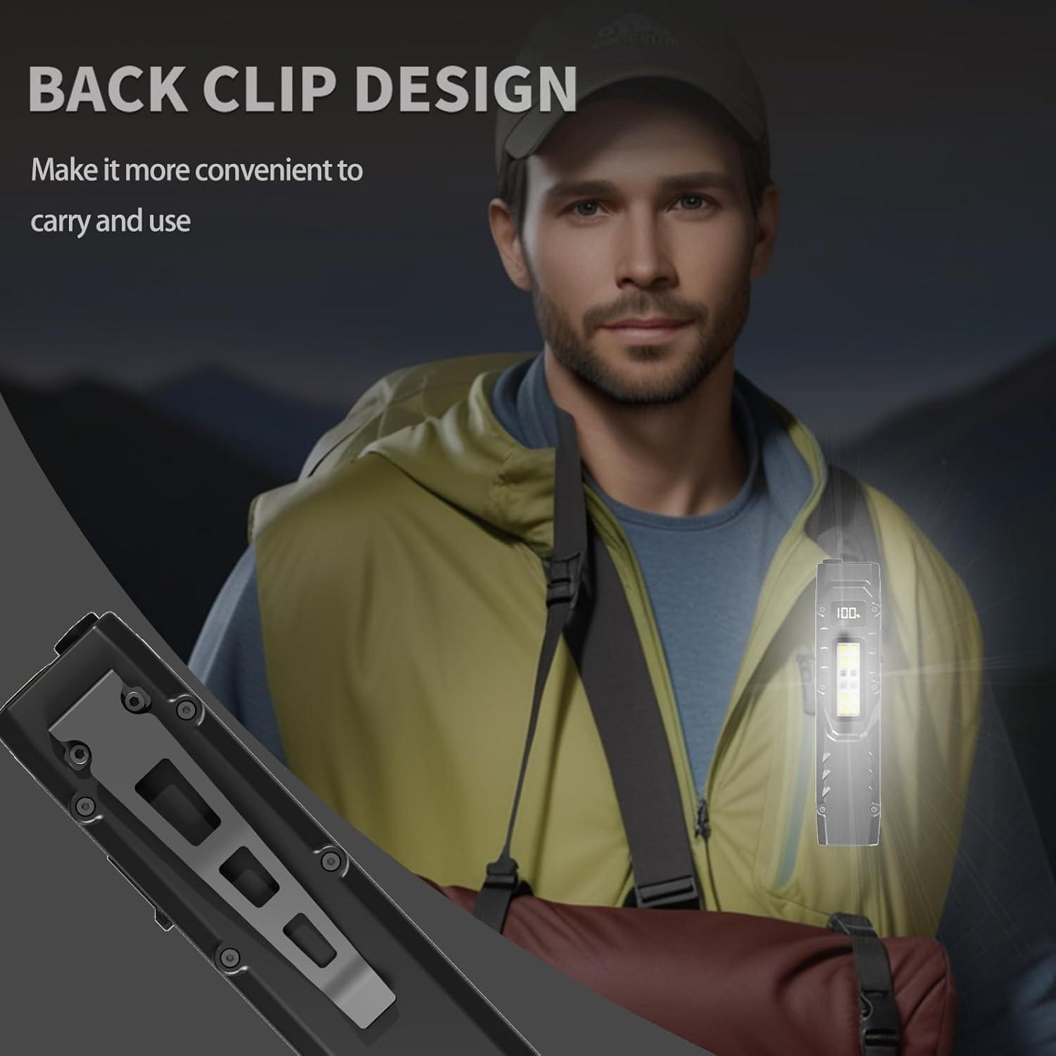 Linterna Táctica Ciwuzxs DT007 LED 1500LM Recargable USB-C