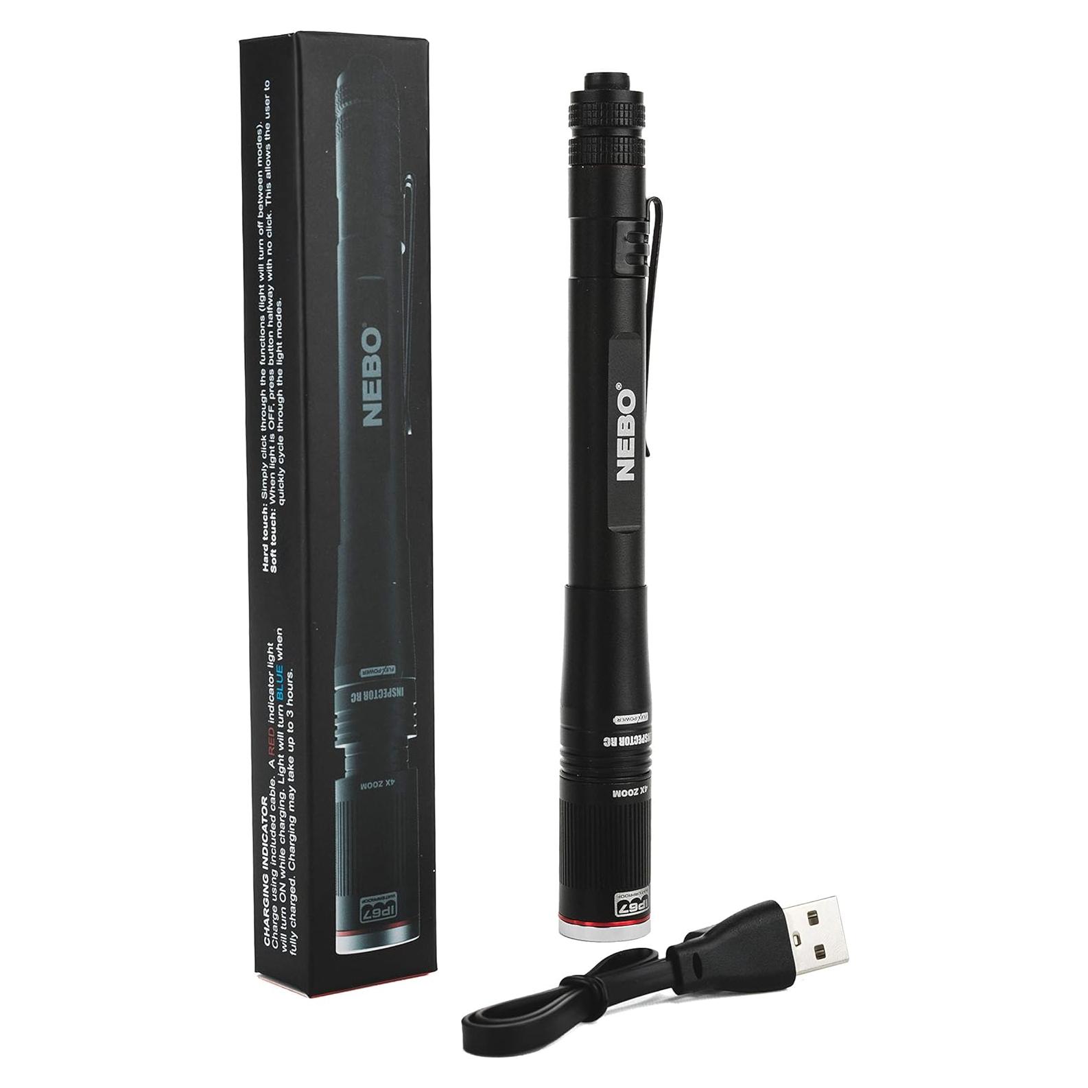 Linterna de Pluma NEBO INSPECTOR RC 360 Lúmenes Recargable