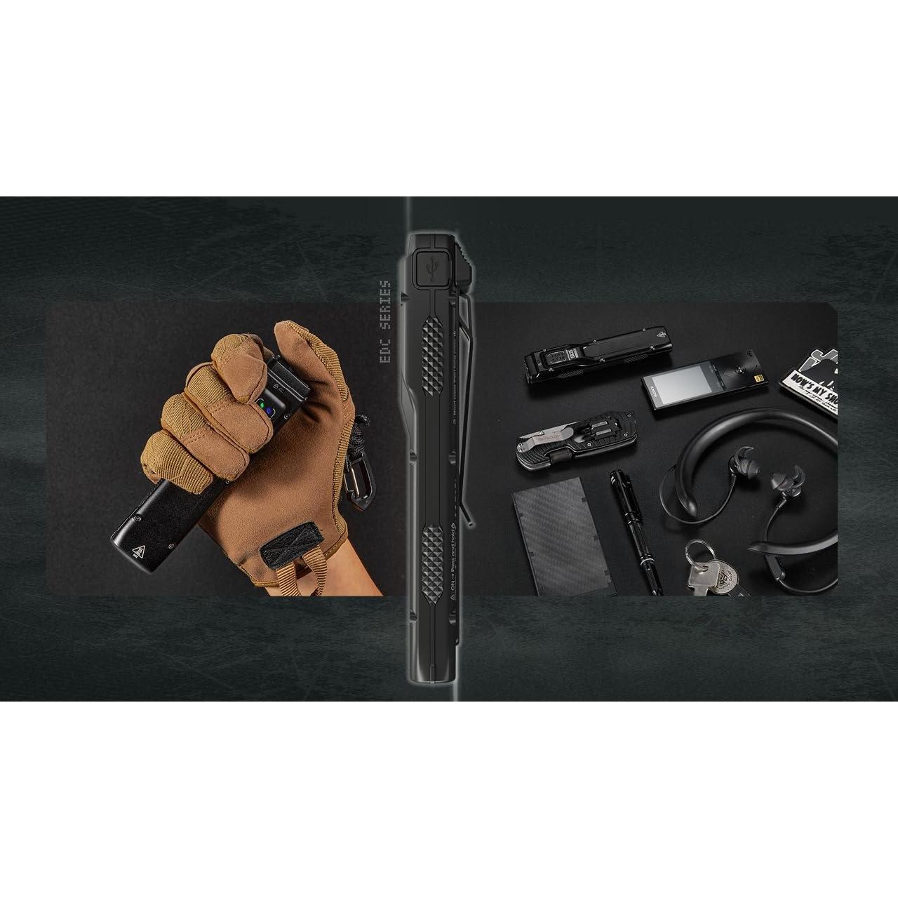 Linterna EDC Nitecore EDC25, 3000 Lúmenes, Recargable USB-C