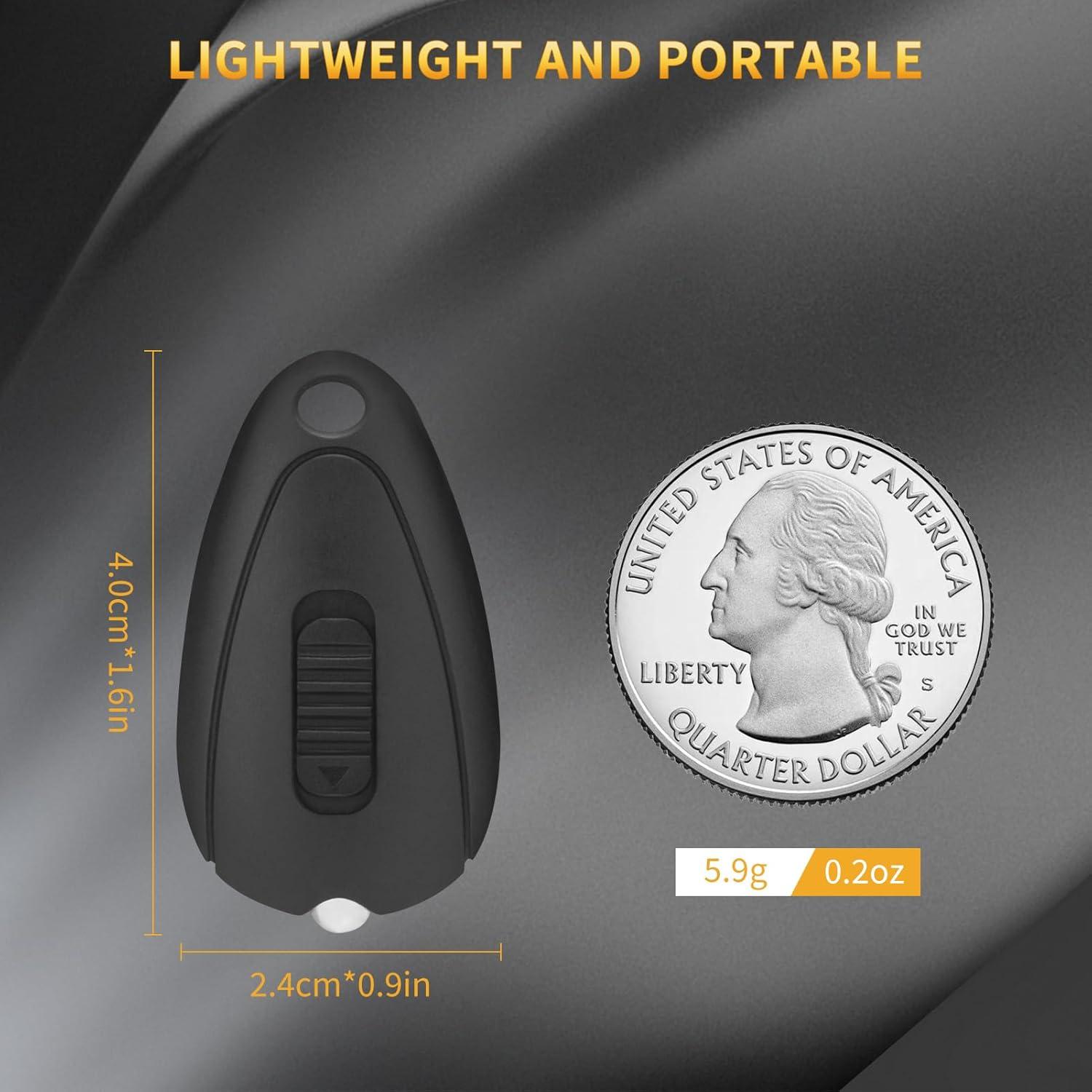 Linterna de Llavero RISEMART - Paquete de 5 Mini LED 14 Lúmenes