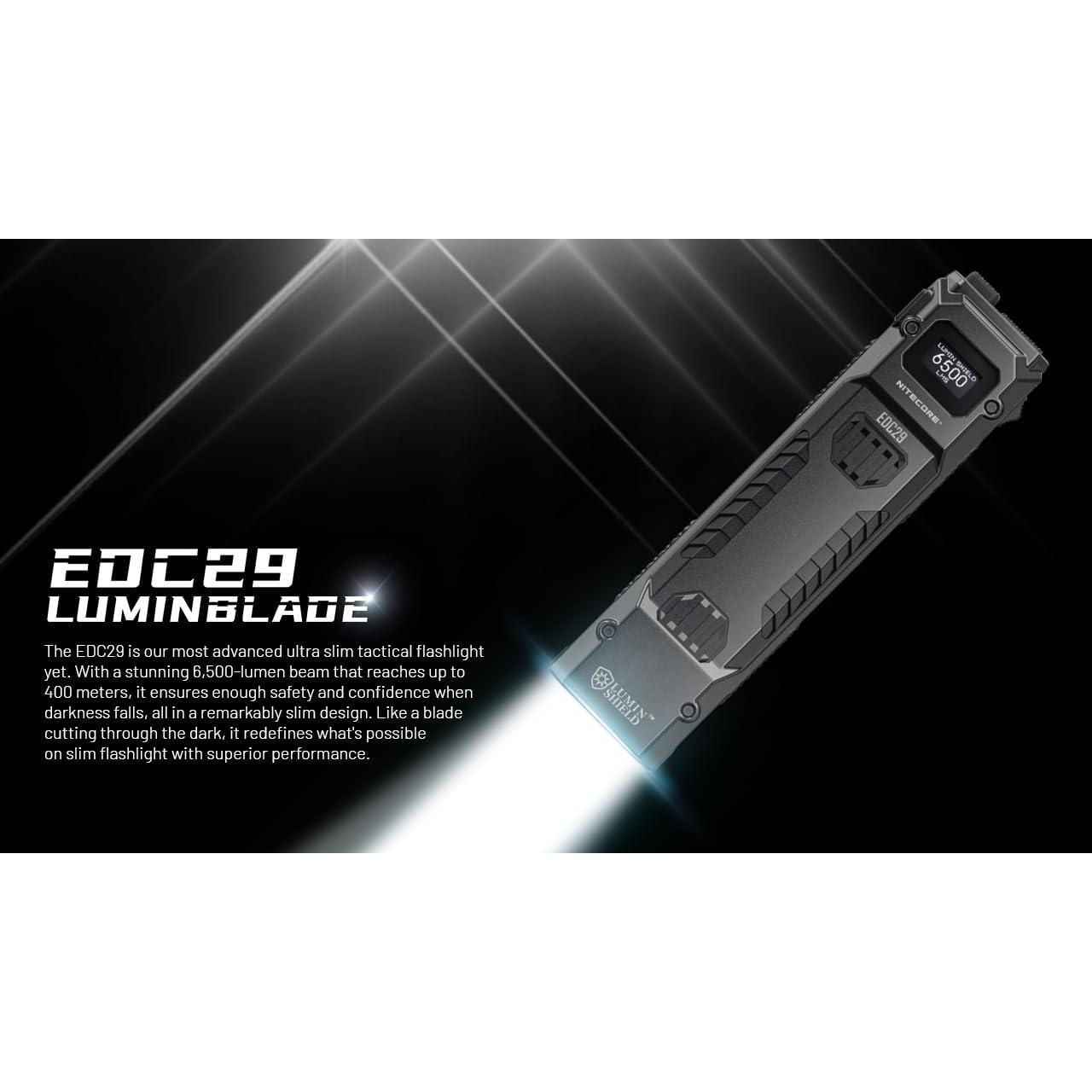 Linterna LED Nitecore EDC29 6500 Lúmenes USB Recargable