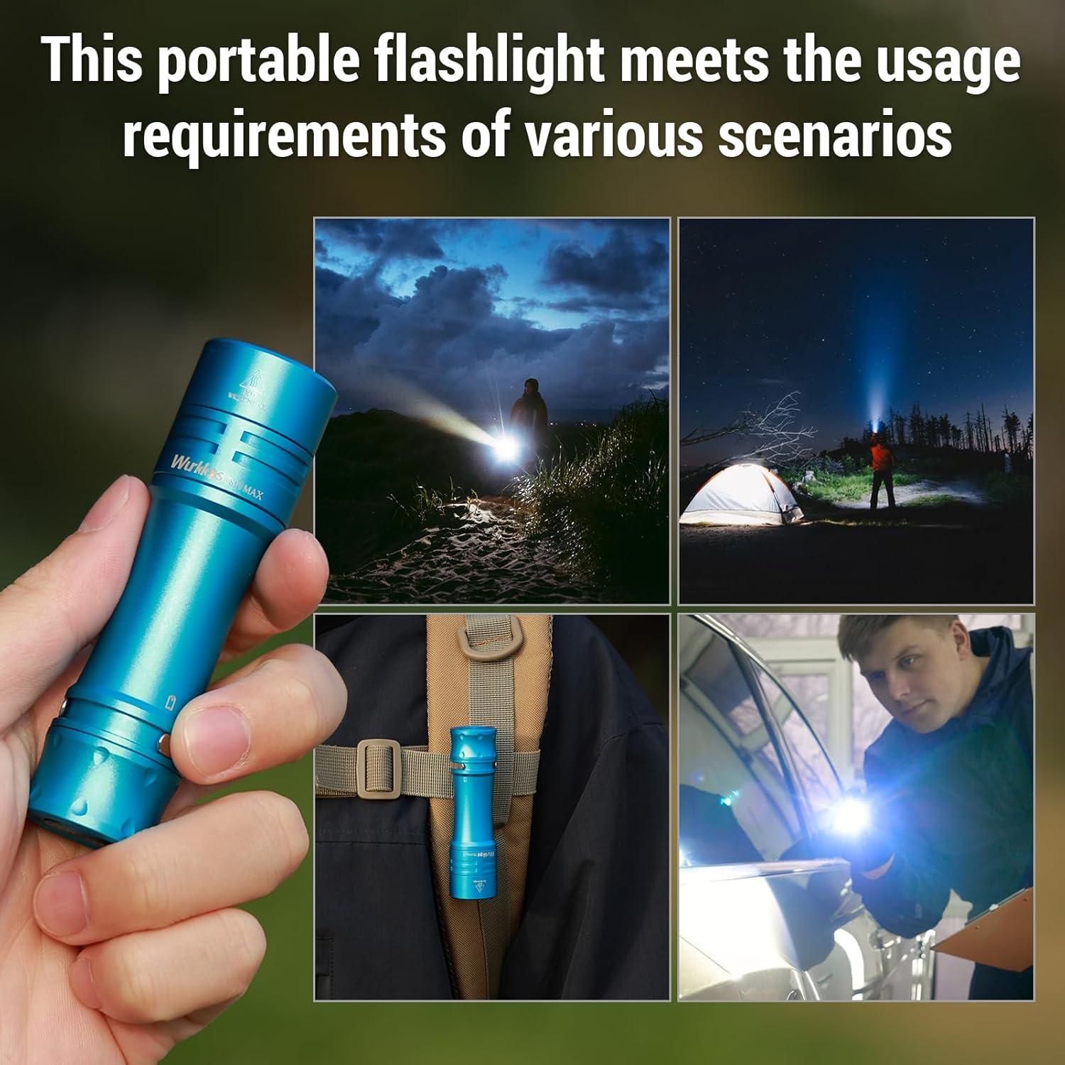 Linterna LED Wurkkos TS10 MAX 2500 Lúmenes Recargable