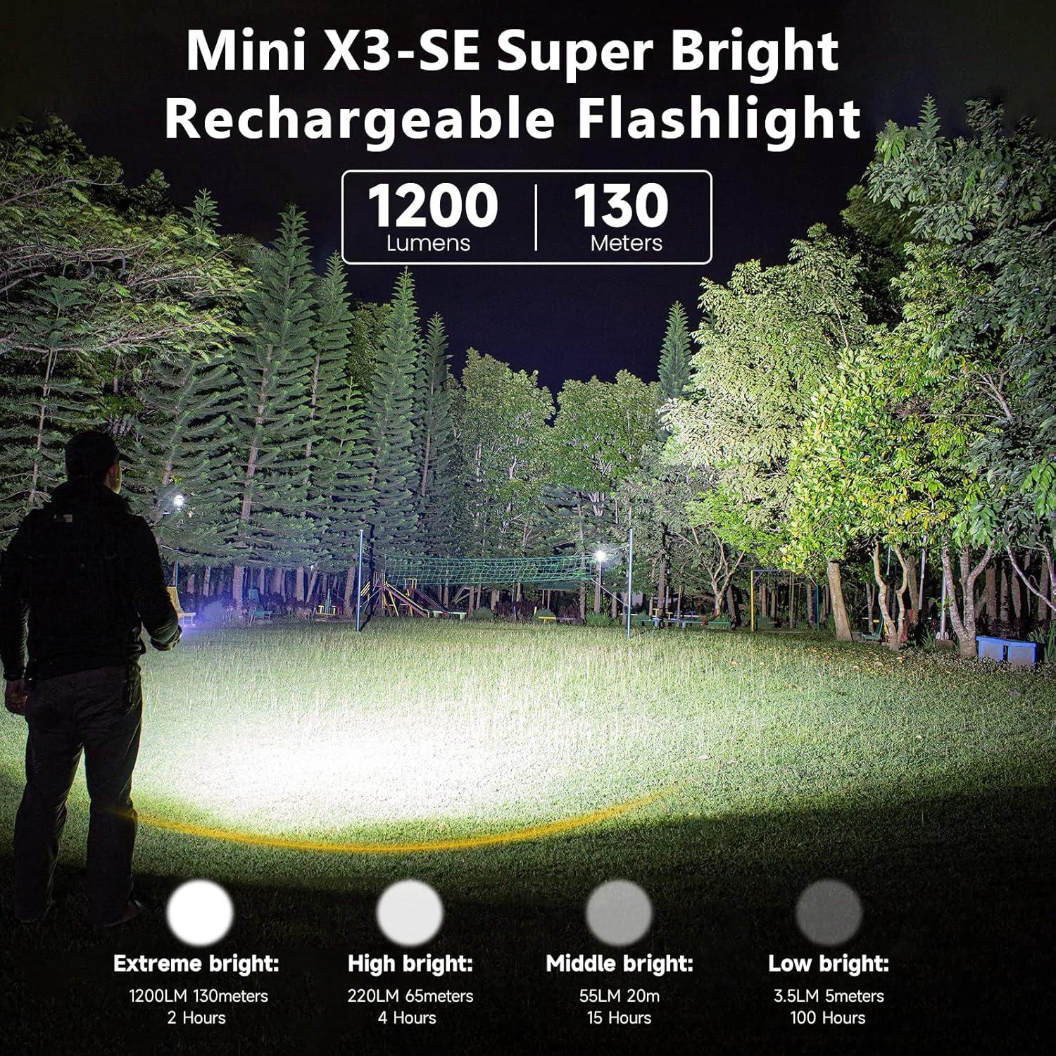 Linterna EDC Recargable TrustFire Mini X3-SE 1200 Lúmenes IPX6