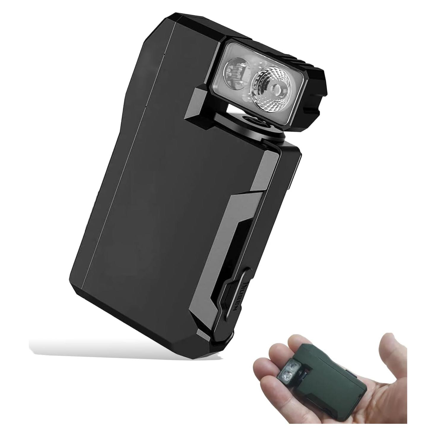 Linterna EDC Recargable Genérico 400 Lúmenes Compacta Negra