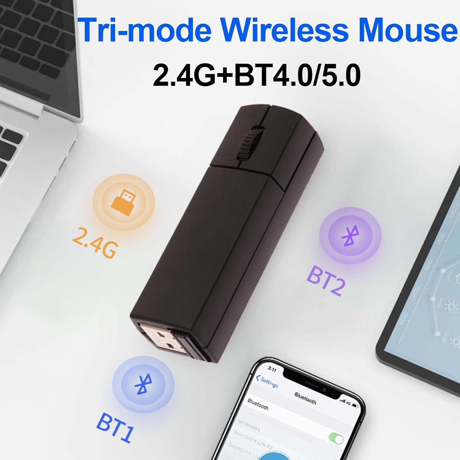 Ratón Inalámbrico Bluetooth COMESPAC Mini 1200 DPI Negro