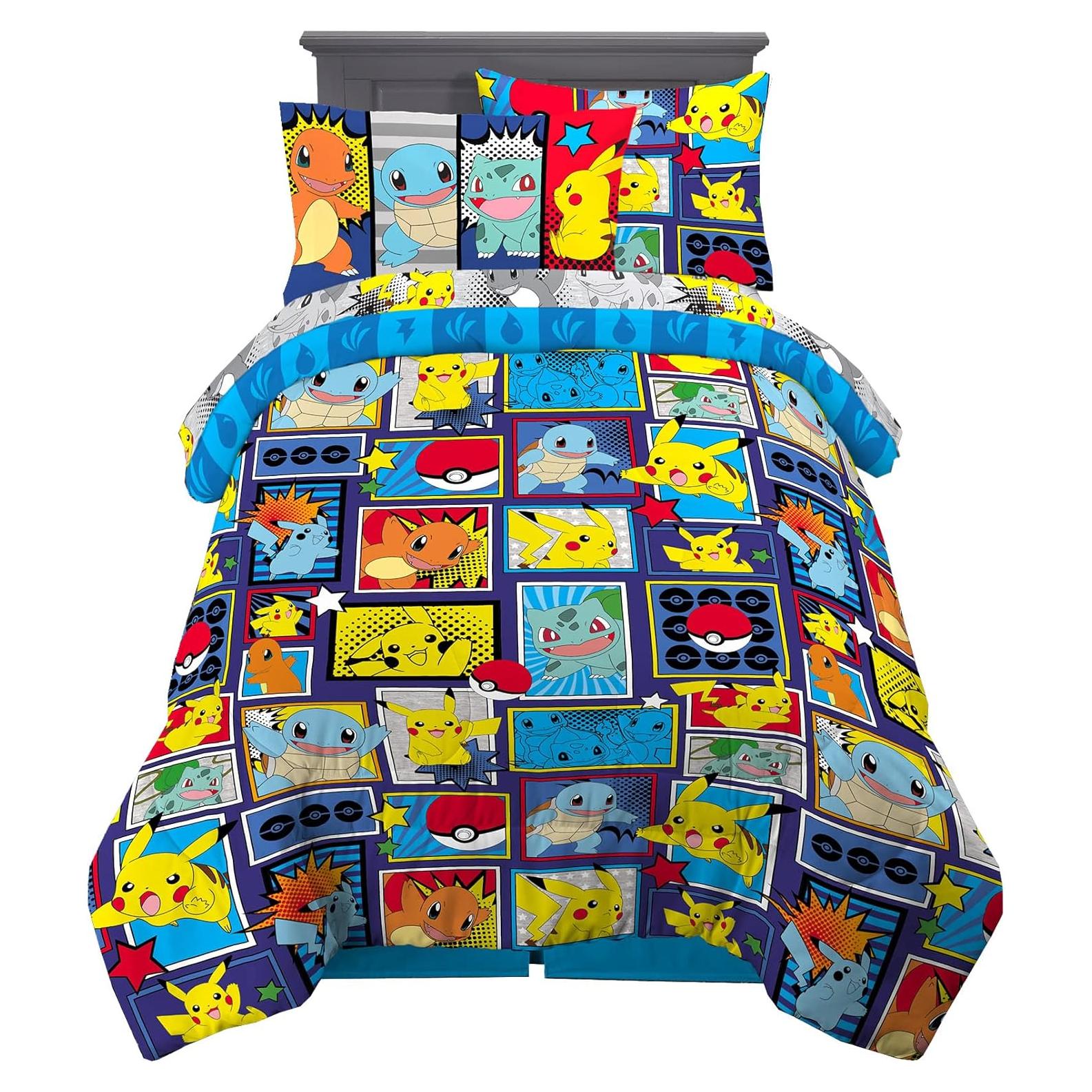 Juego de Cama Franco Kids 5 Piezas Pokemon Individual