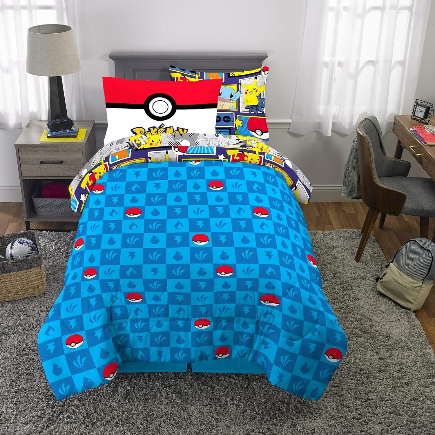 Juego de Cama Franco Kids 5 Piezas Pokemon Individual