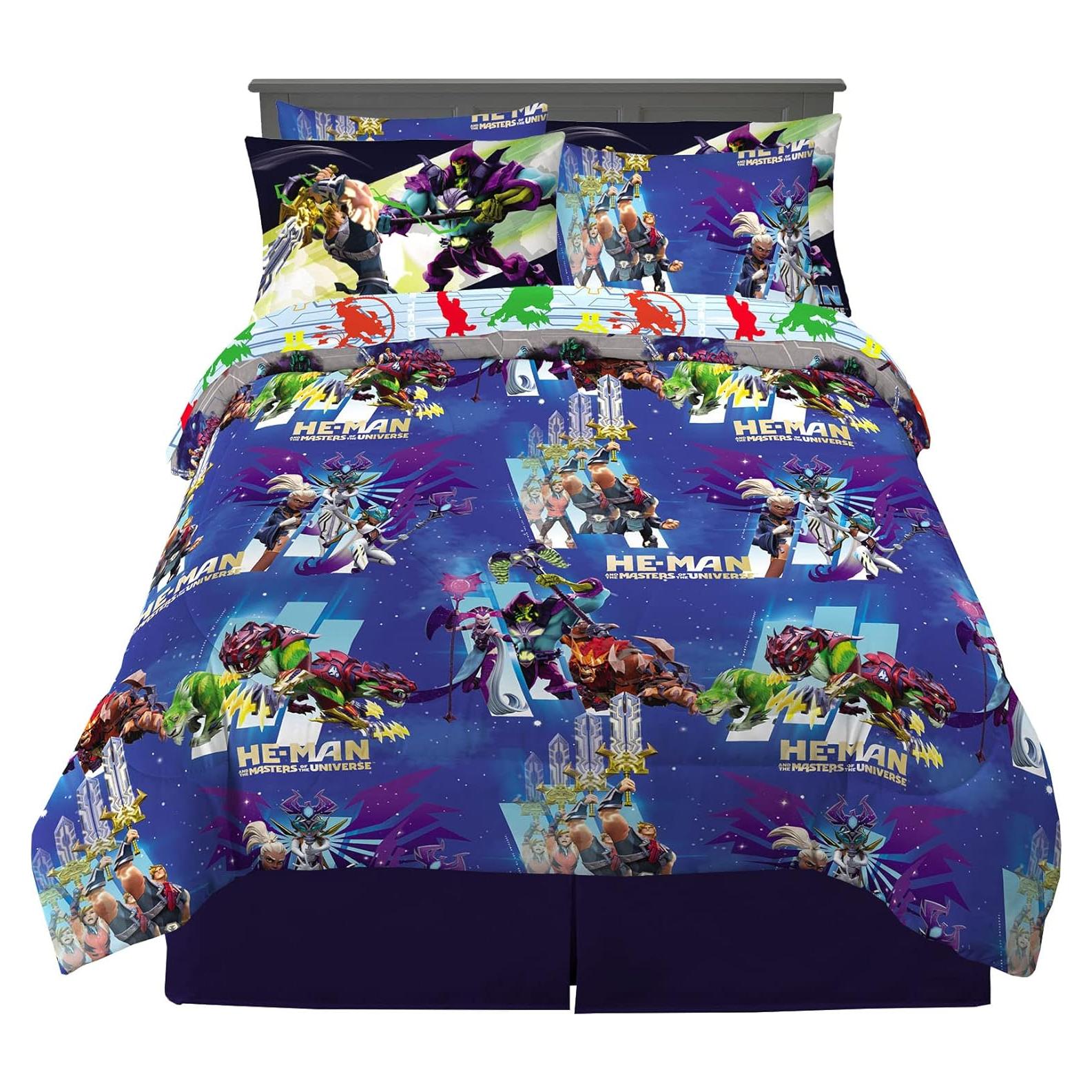 Conjunto Ropa de Cama Franco 7 Piezas He-Man Microfibra