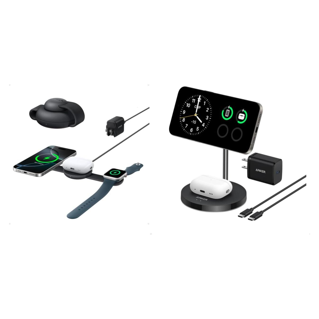 Cargador Inalámbrico 3-en-1 Anker MagSafe UFO 15W para iPhone