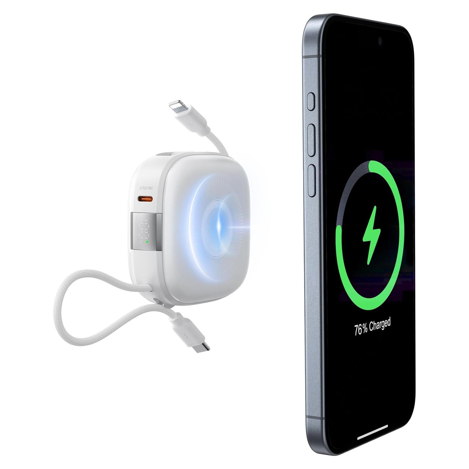 Cargador Portátil Magnético Charmast 10000mAh 20W Carga Rápida