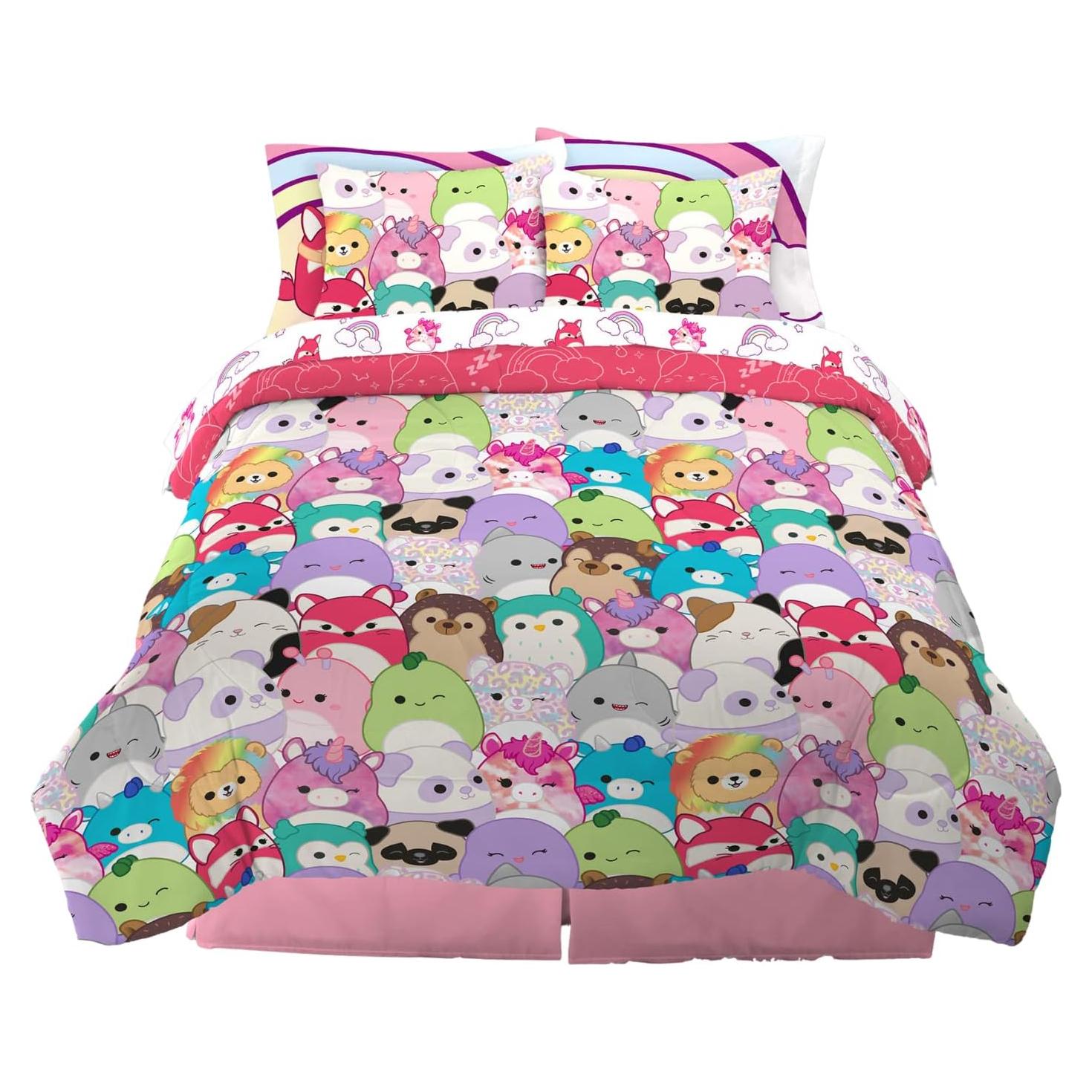 Juego de Edredón Franco Squishmallows 7 Piezas Completo