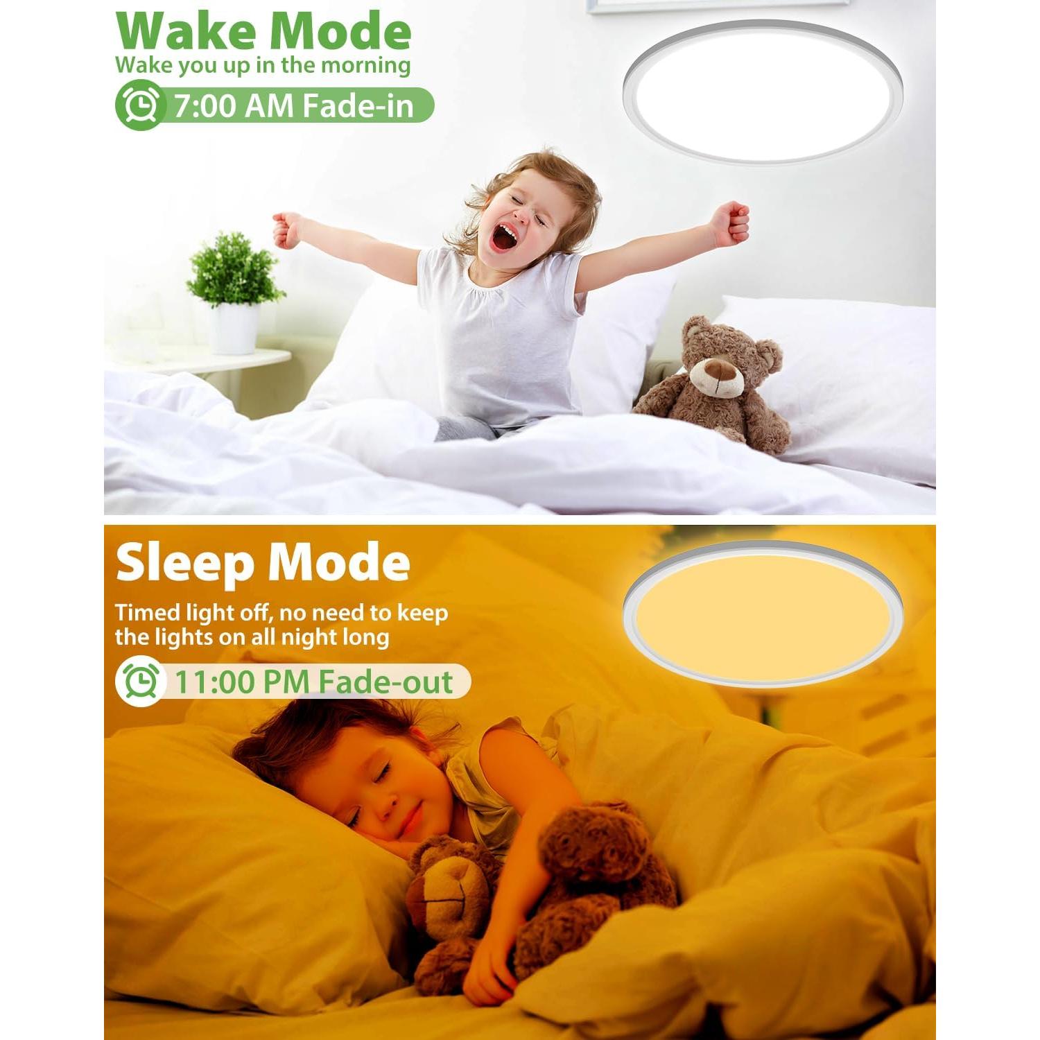 Luz de Techo LED Zemty 24W RGB Regulable Control Remoto