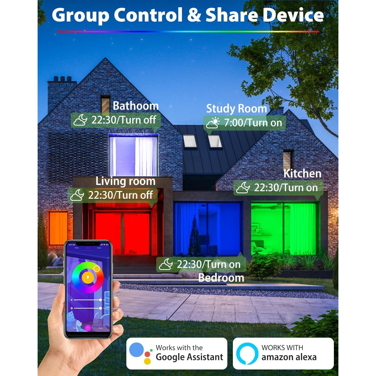 Luz de Techo LED Zemty 24W RGB Regulable Control Remoto