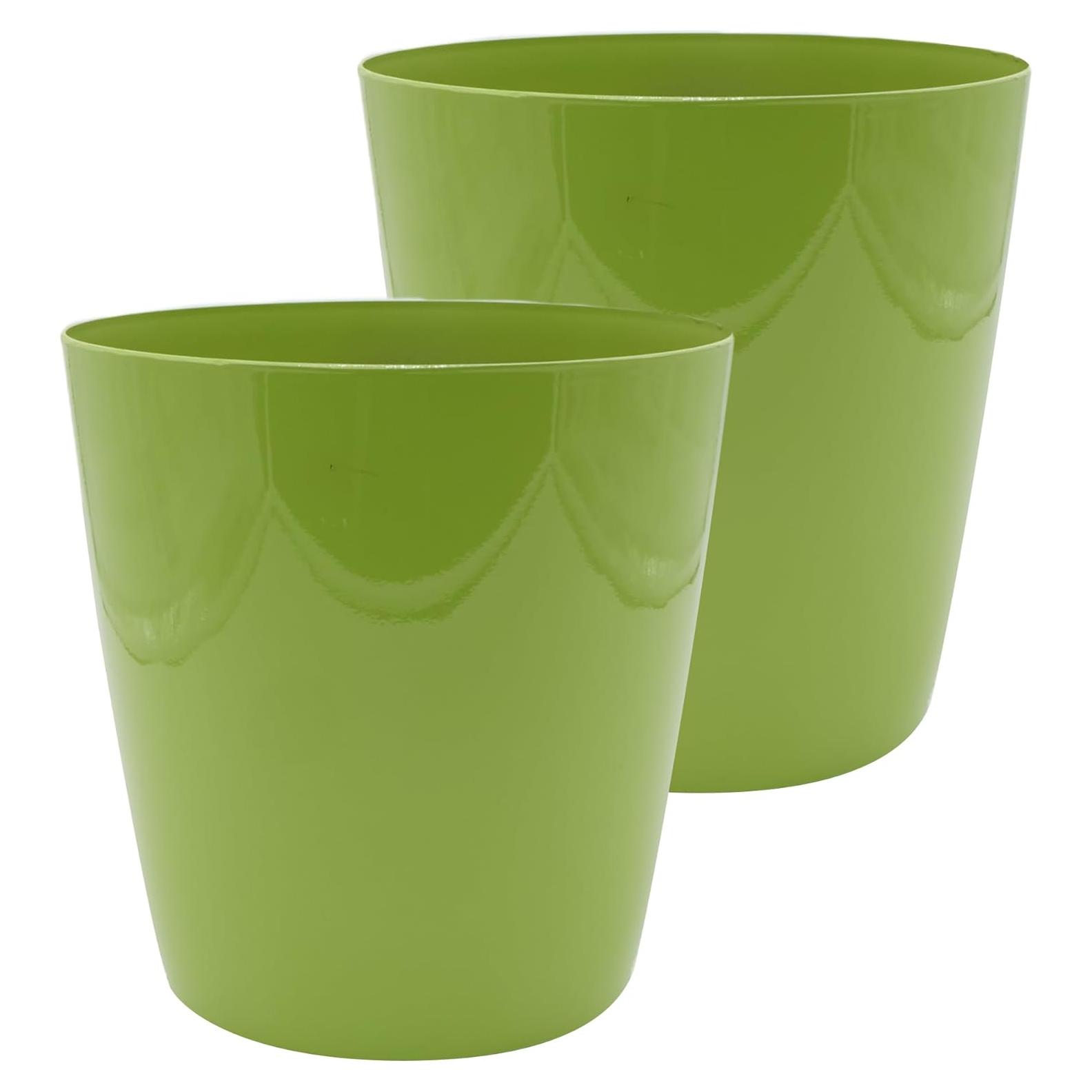 Maceta Redonda Autorriego HC Companies 25.4 cm Aguacate Brillante - Paquete de 2