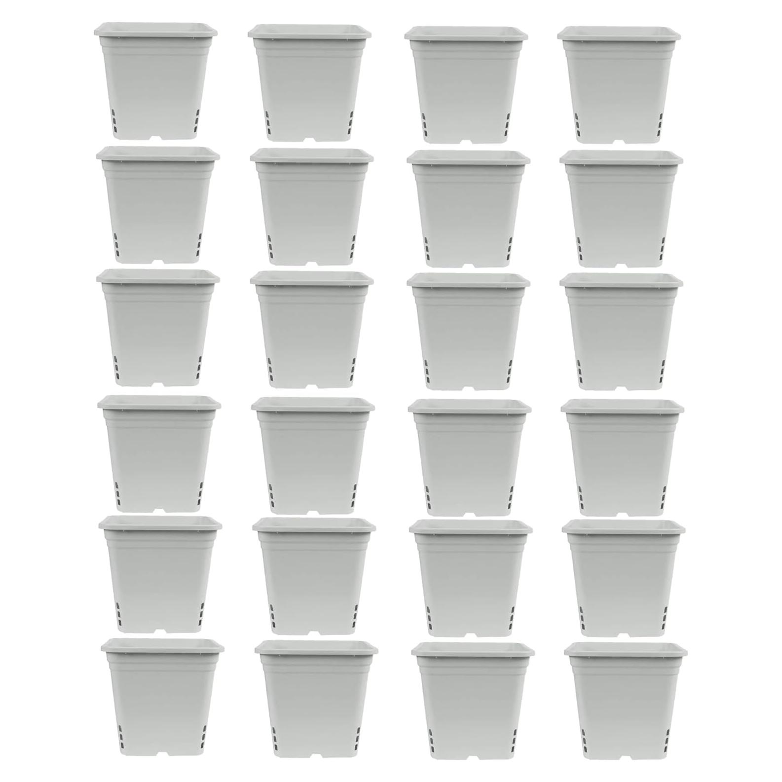Maceta Cuadrada Alta SUNPACK Blanca 30.48 cm Paquete de 24