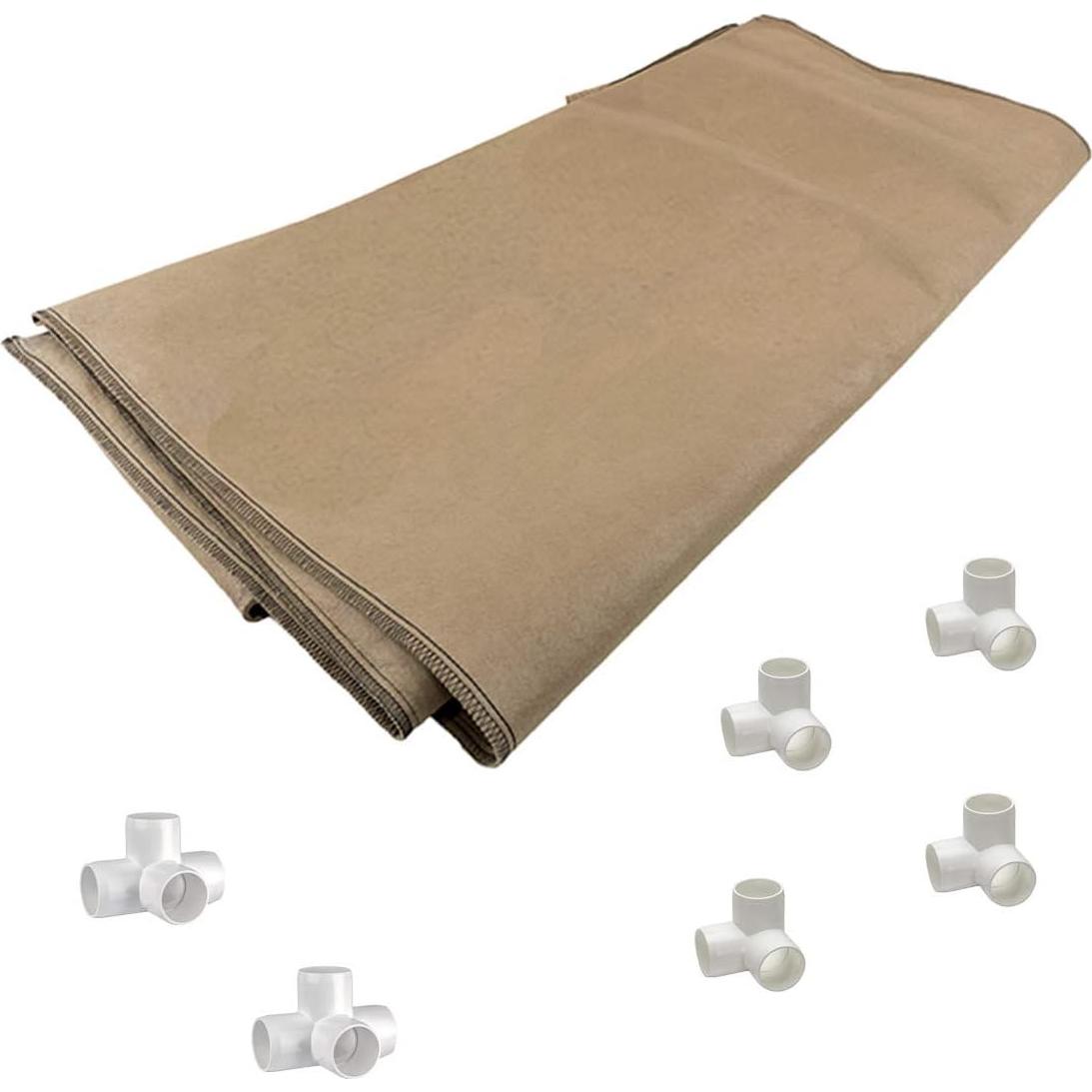 Cama Elevada de Jardín Grassroots 4x8 PVC Retenedor de Humedad