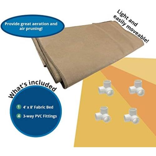 Cama Elevada de Jardín Grassroots 4x8 PVC Retenedor de Humedad