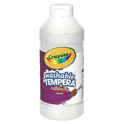 Set de 6 Temperas Crayola Artista II 473ml Blanco Mate