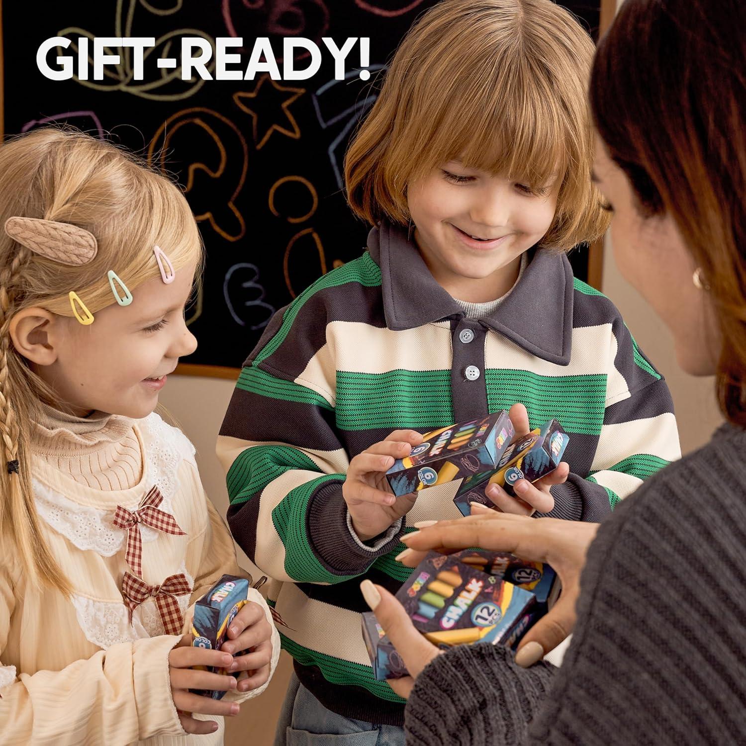 Tizas Mini JOYIN 36 Cajas Multicolor No Tóxicas 3+