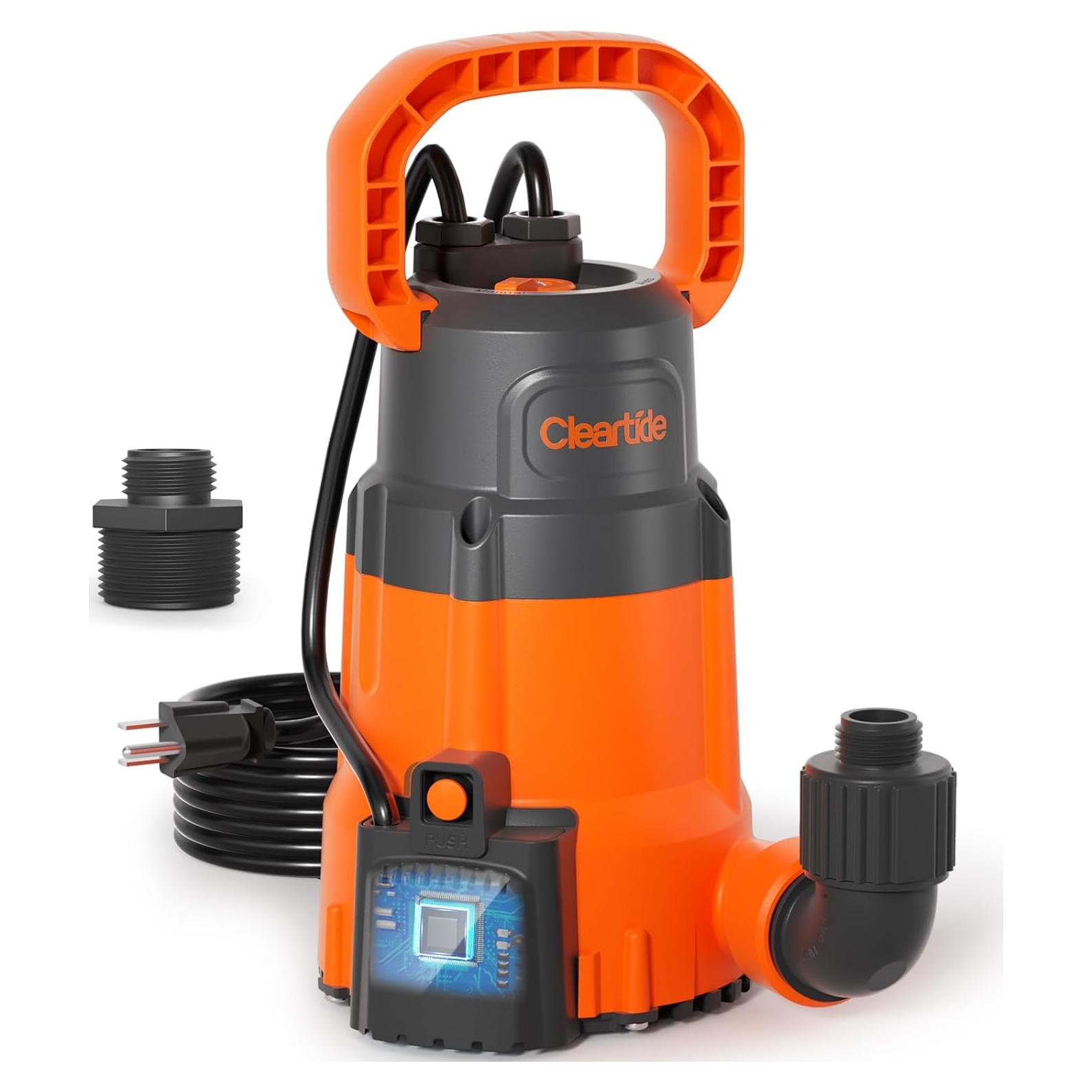 Bomba de Sump Submersible Cleartide 1/3HP 10560L/h Auto/Manual