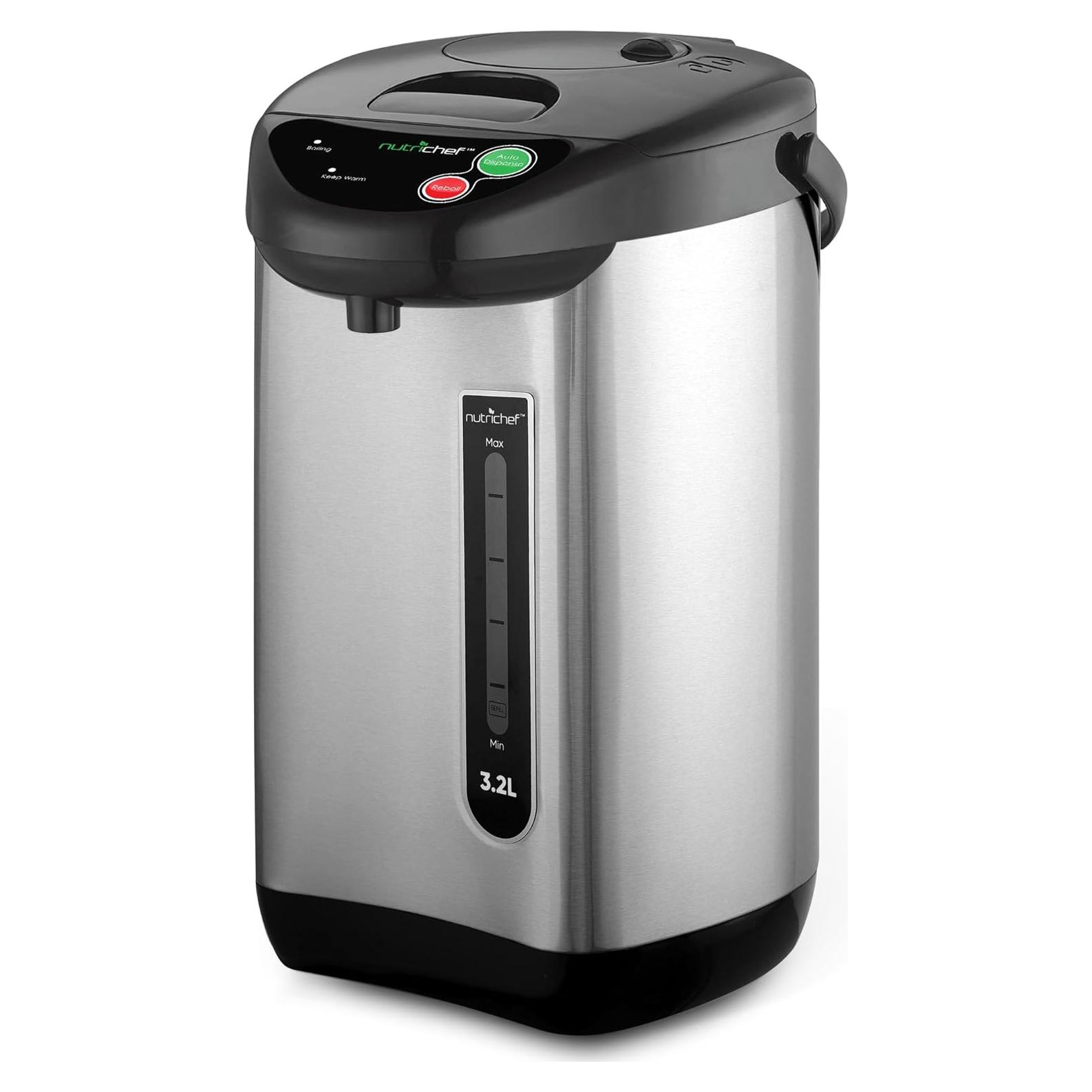 Olla de Agua Caliente NutriChef 3.2L Acero Inoxidable Aislada